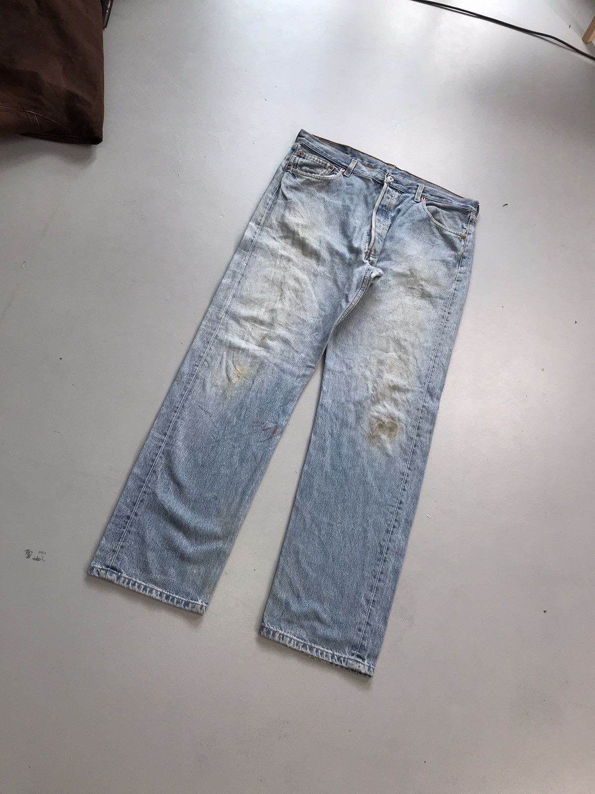 Levi's Vintage Levi’s 501 repaired denim Size US 38 / EU 54 - 3 Thumbnail