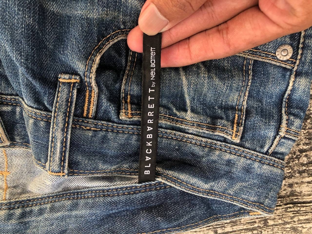 Black Barrett × Neil Barrett BLACK BARRET BY NEIL BARRET DISTRESSED DENIM Size US 32 / EU 48 - 10 Thumbnail