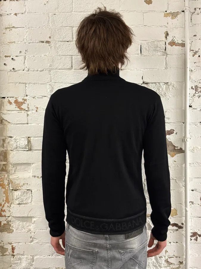 Dolce & Gabbana AW2005 Dolce & Gabbana Black Wool Zip-Up Sweater Size US M / EU 48-50 / 2 - 3 Thumbnail