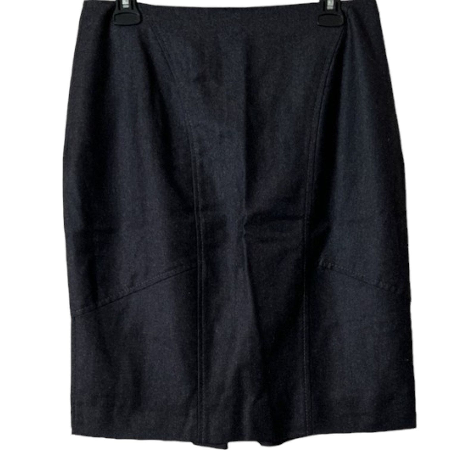 Valentino VALENTINO Grey Wool Knee-Length Skirt, US8/IT44 Size 30" / US 8 / IT 44 - 3 Thumbnail