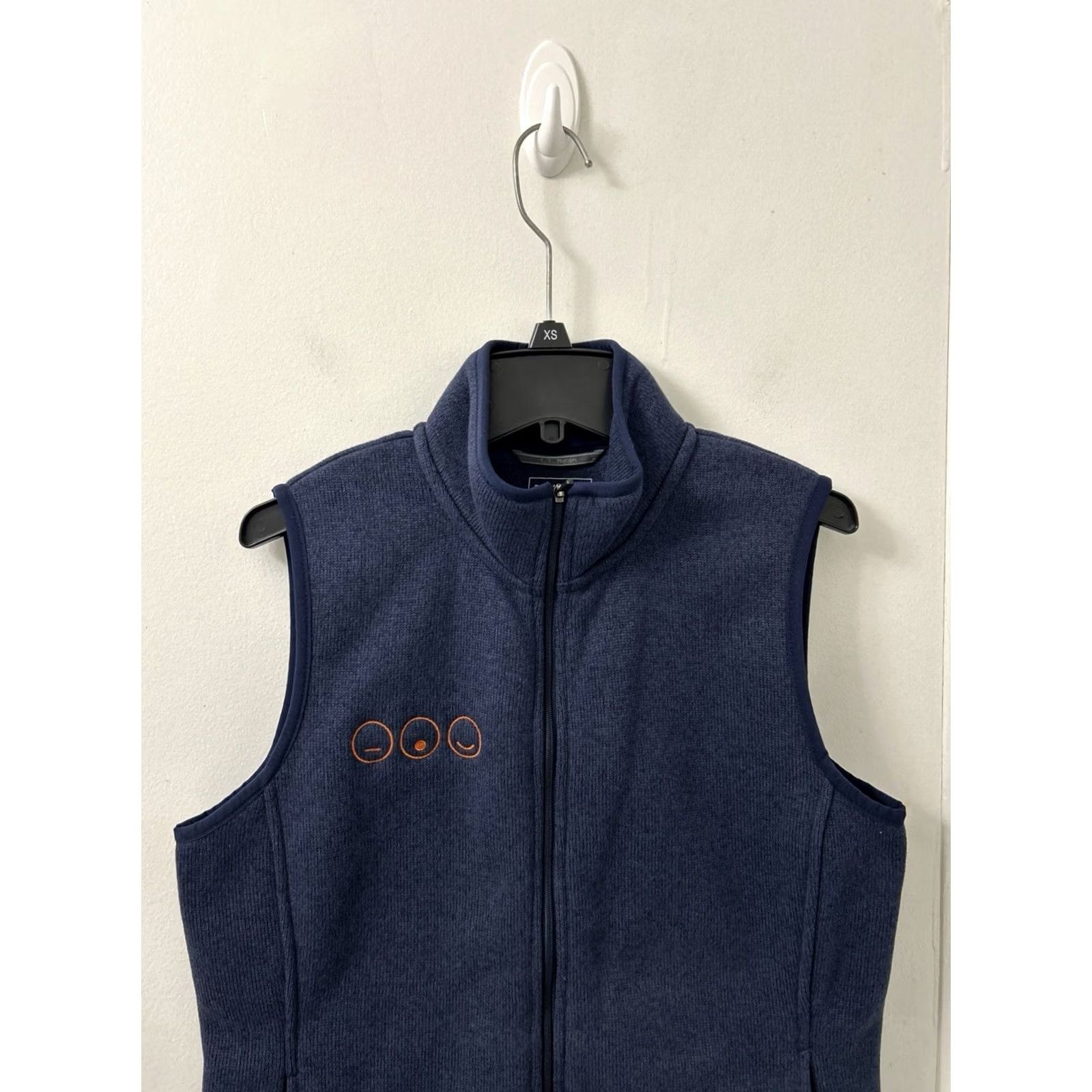 Vintage LL Bean Vest Womens Small Navy Blue Full Zip Pockets Fleece Lightweight Casual Winter Bodywarmer Size S / US 4 / IT 40 - 2 Thumbnail