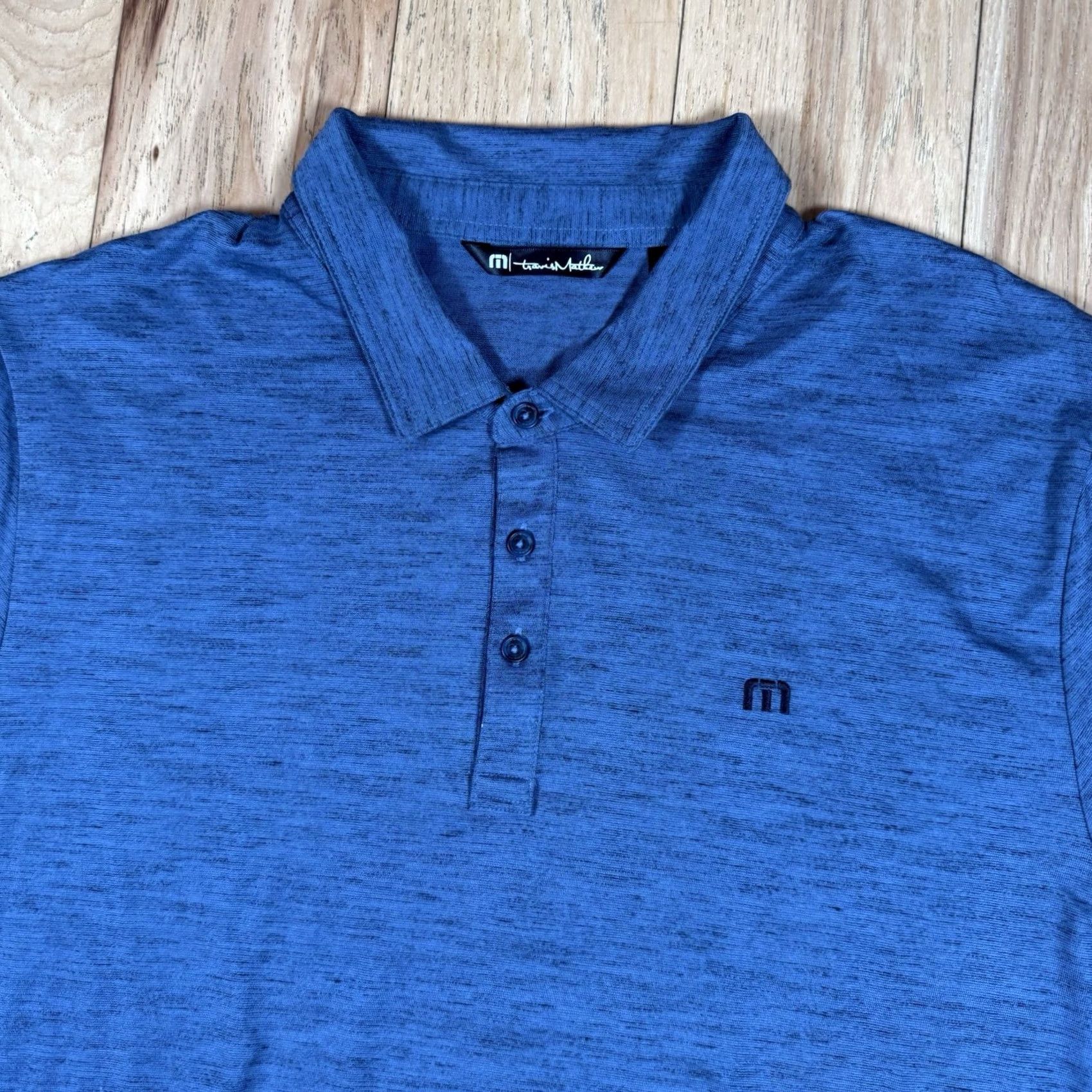 TravisMathew Travis Mathew Polo Shirt Mens 2XL Black Golf Performance Athletic ShirtMens Polo 2XL Black Mens Size US XXL / EU 58 / 5 - 3 Thumbnail