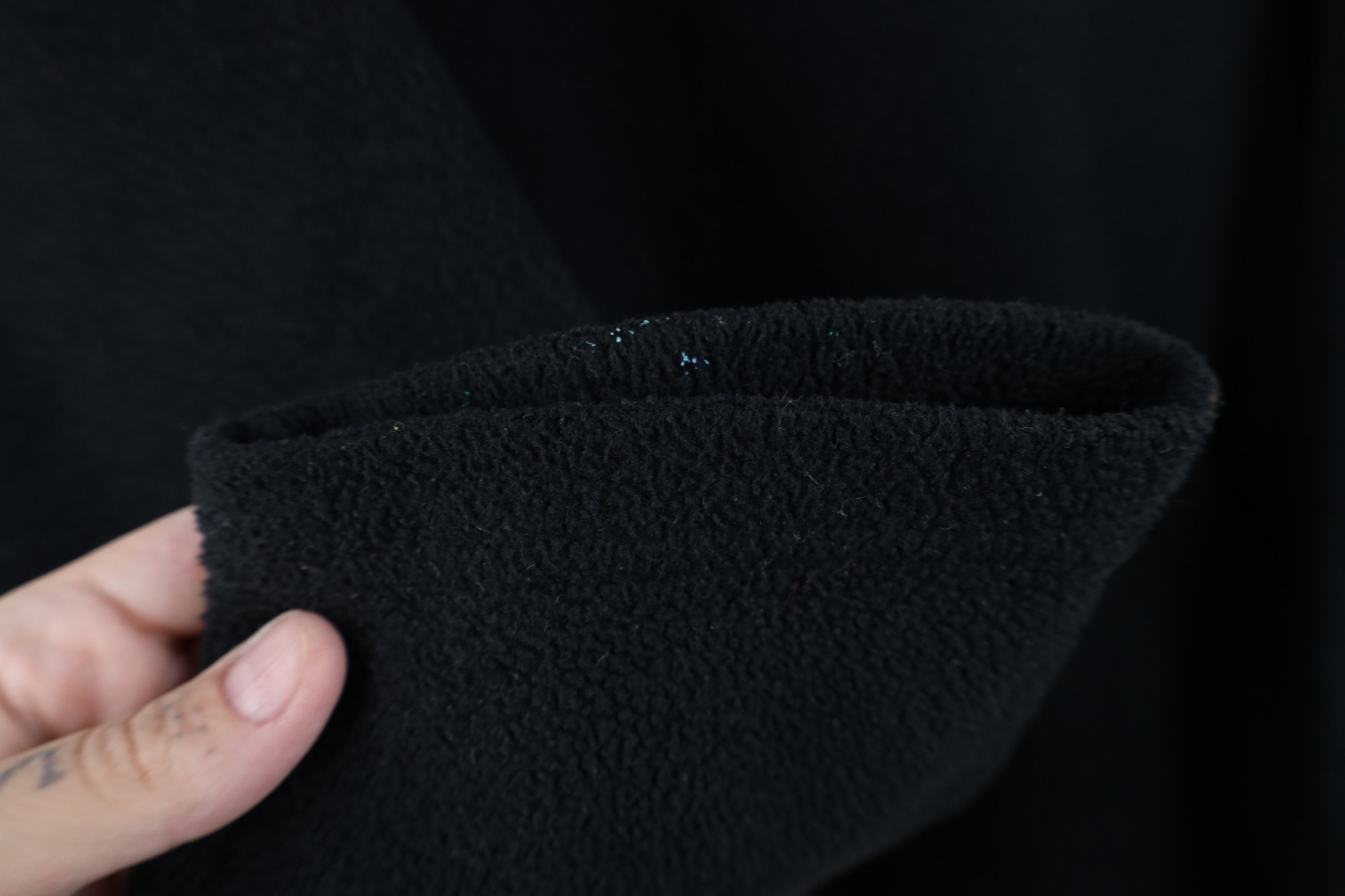 Vintage Vintage 90s Bum Equipment Fleece Hoodie Sweatshirt Black Size US L / EU 52-54 / 3 - 8 Thumbnail