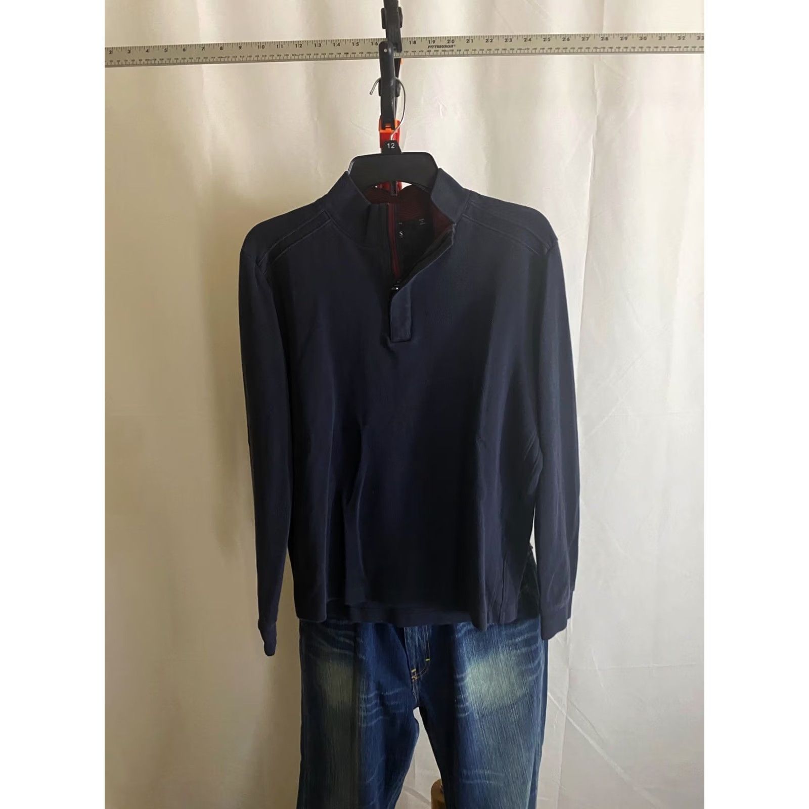 Hugo Boss Hugo Boss Navy Blue Zippered Sweater Shirt Large L Mens Size US L / EU 52-54 / 3 - 3 Thumbnail