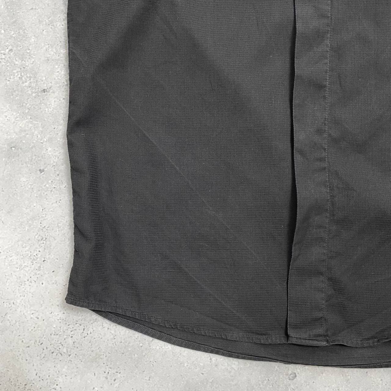 Kenzo × Vintage Vintage Kenzo Homme Nehru Collar LS Button-Up Shirt Black 39 Size US M / EU 48-50 / 2 - 12 Thumbnail