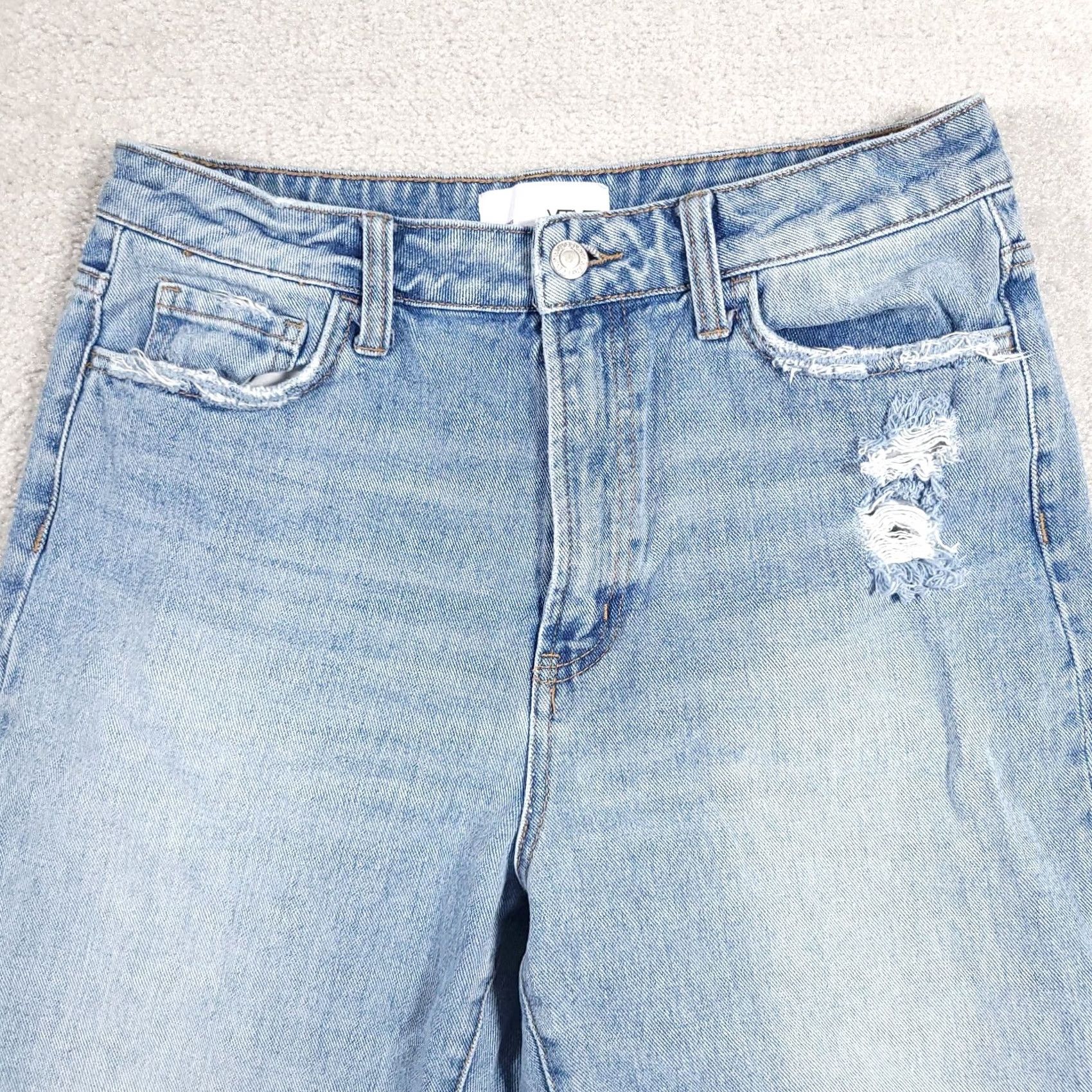 Denime Vervet Jeans Ankle Skinny Fit Women's Size 29 Distressed Denim Destroyed Modern Hipster Size 29" - 3 Thumbnail