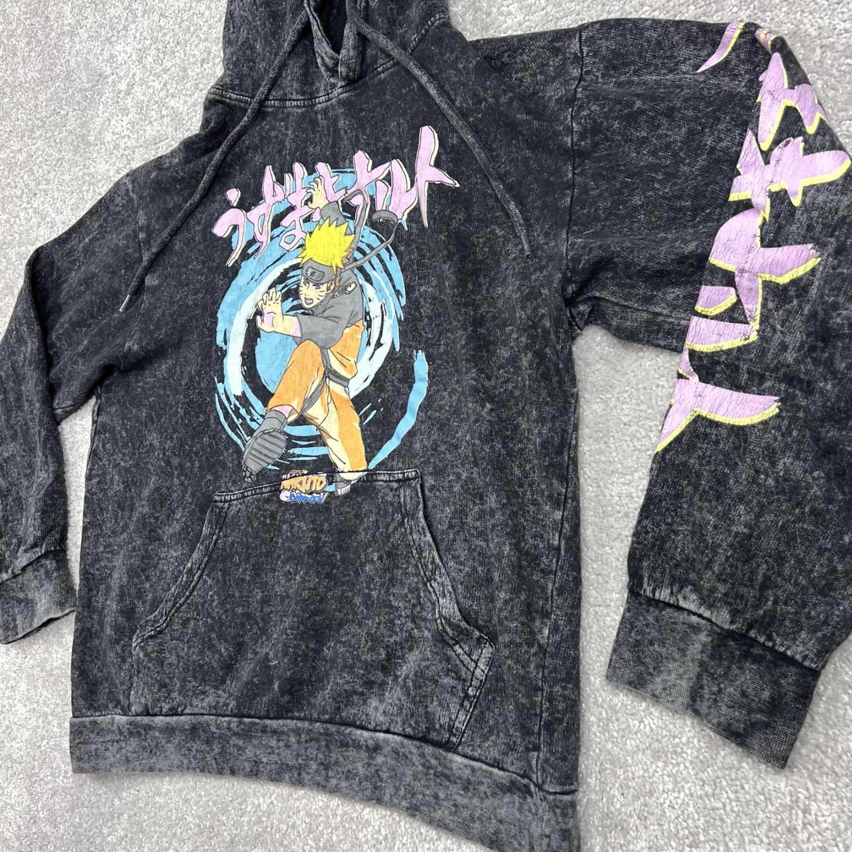 Vintage Naruto Shippuden Hoodie Adult Small Anime Black Gray Sweatshirt Pullover Size US S / EU 44-46 / 1 - 2 Thumbnail