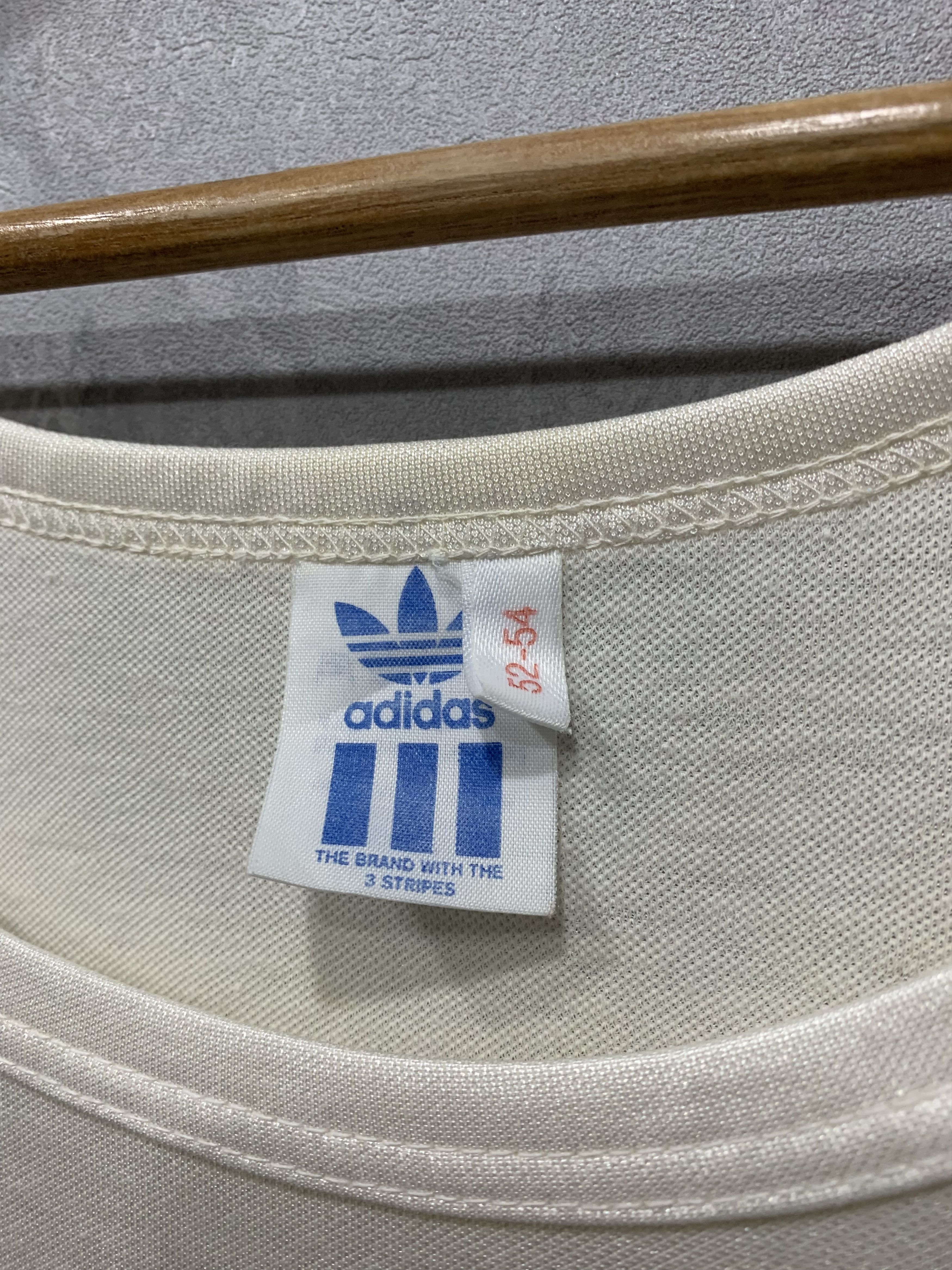 Adidas × Vintage Vintage Adidas Tank Top Sleeveless Legende Big Logo Rare 80s Size US L / EU 52-54 / 3 - 7 Thumbnail