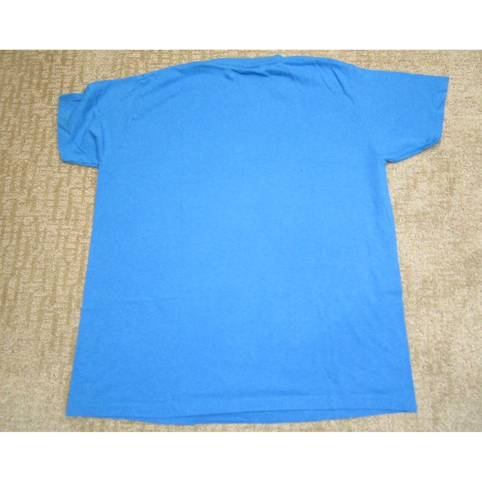 Vintage Vintage Marvel Shirt Men L Blue Graphic Print Characters 2000s Crew Neck Short Sleeve Marvel Universe Mens Size US L / EU 52-54 / 3 - 3 Thumbnail