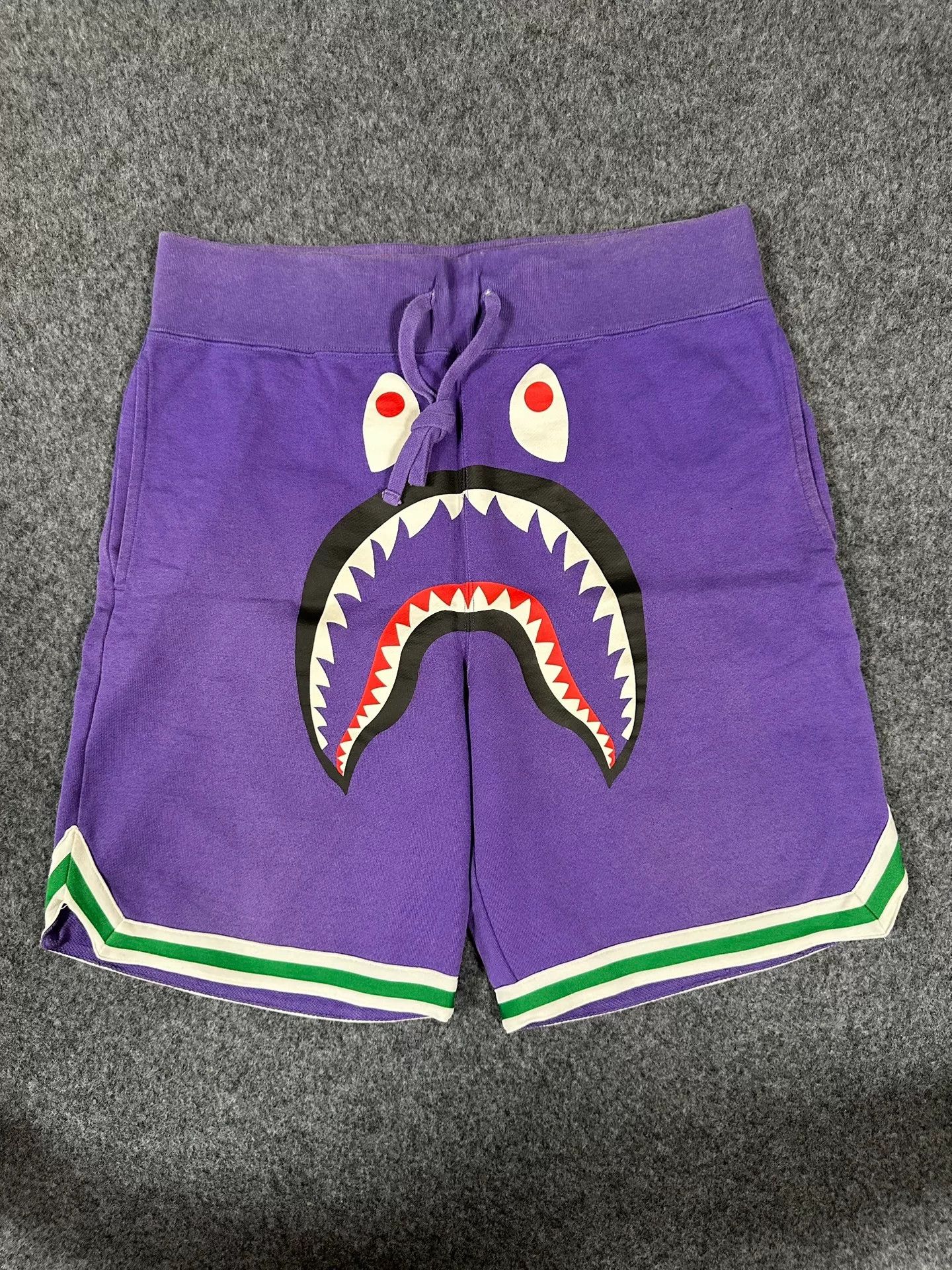 Bape Bape Multi Shark Shorts Designer Size US 34 / EU 50 - 1 Thumbnail