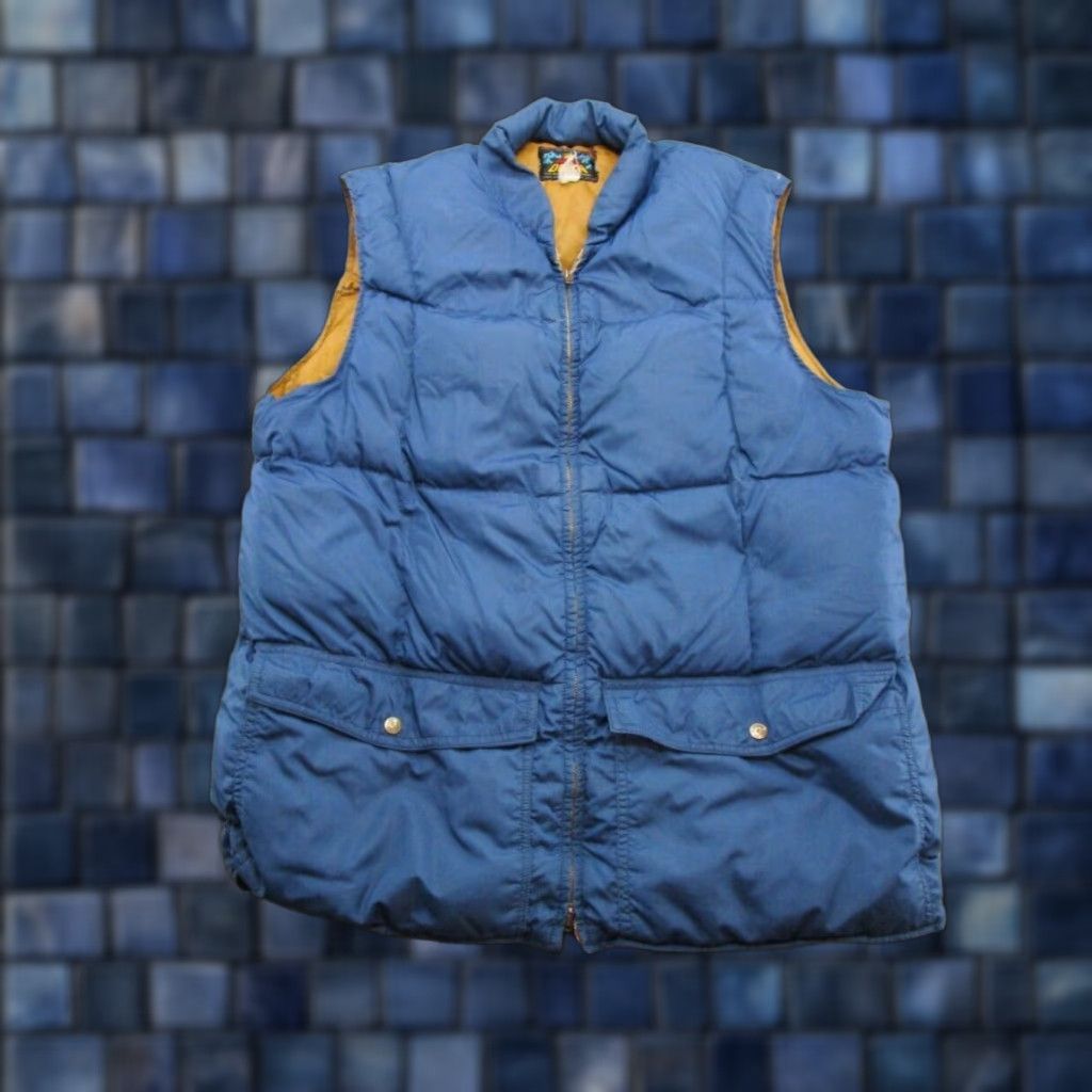 Eddie Bauer VINTAGE Bauer Down Filled Vest Mens Puffer Goose Outdoor Full Zip Ski Winter Size US L / EU 52-54 / 3 - 1 Thumbnail