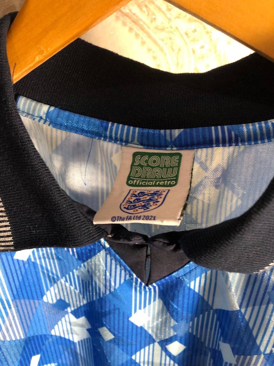 Vintage Very Rare England Retro Soccer Jersey Umbro Manchester 90s Size US L / EU 52-54 / 3 - 8 Thumbnail