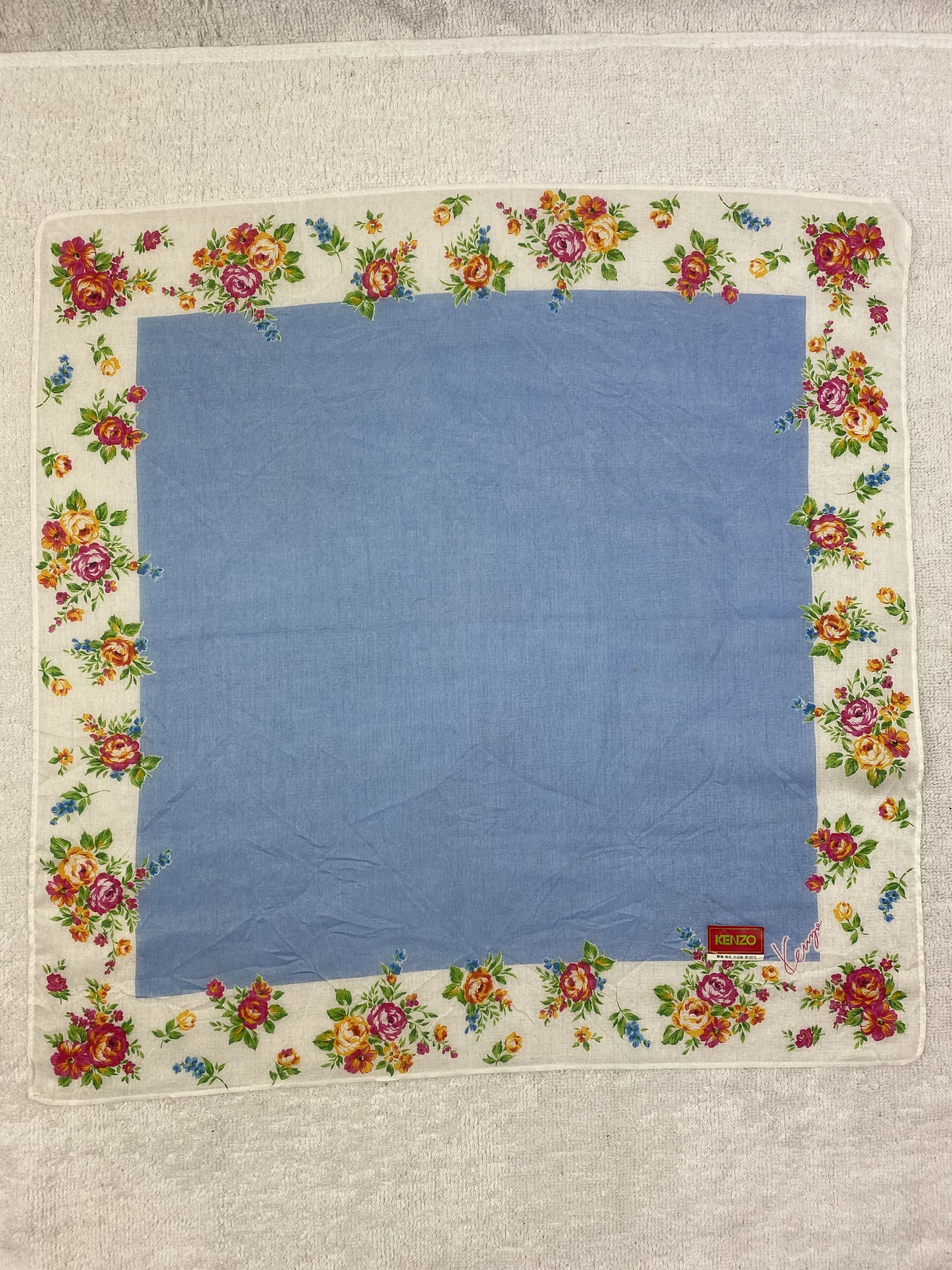 Kenzo Kenzo Floral Handkerchief / Bandana / Neckerchief Size ONE SIZE - 3 Thumbnail