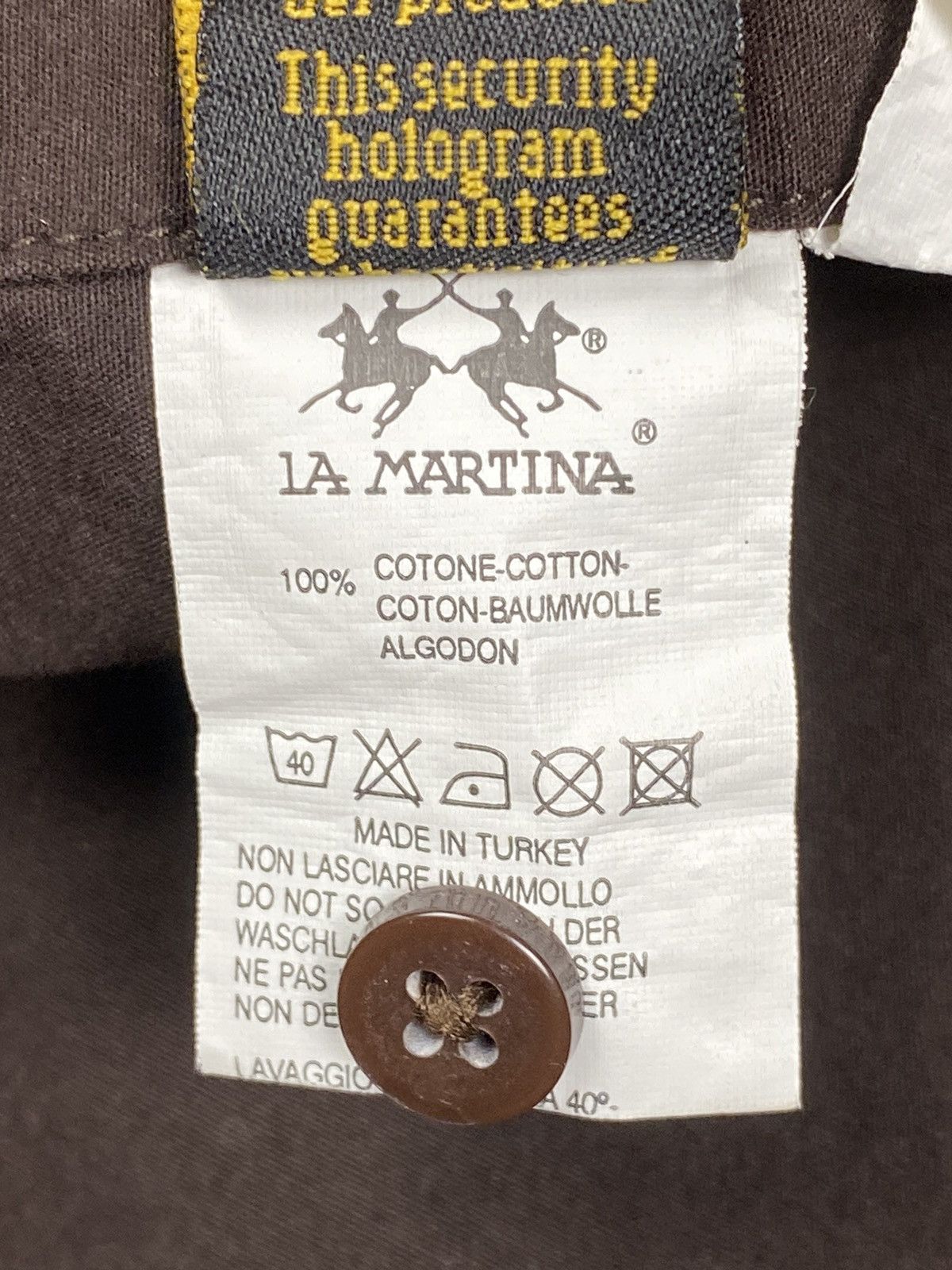 La Martina La Martina Brown Short Sleeve Button Up Luxury Shirt Size US XXL / EU 58 / 5 - 16 Thumbnail