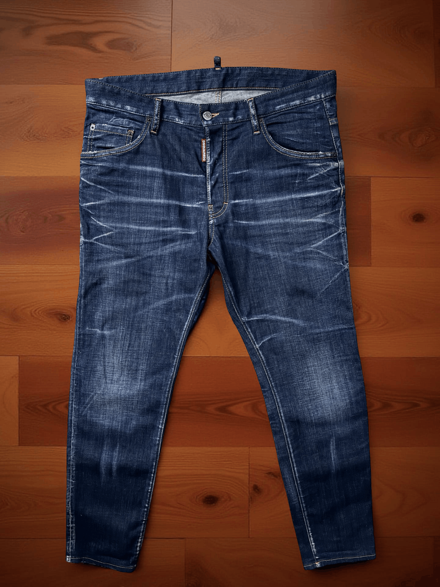 Dsquared2 DSQUARED2 DSQ2 RED LOGO BLUE DENIM SKATER JEANS SZ. 50 Size US 34 / EU 50 - 13 Thumbnail