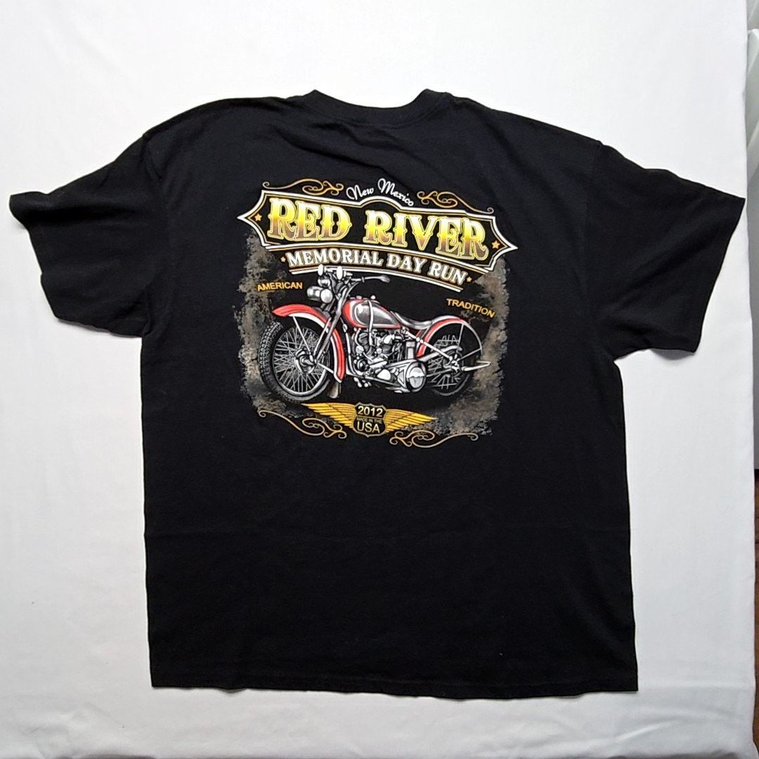 Delta 2012 Red River Memorial Day Run Motorcycle Black 2XL Shirt Size US XXL / EU 58 / 5 - 1 Thumbnail