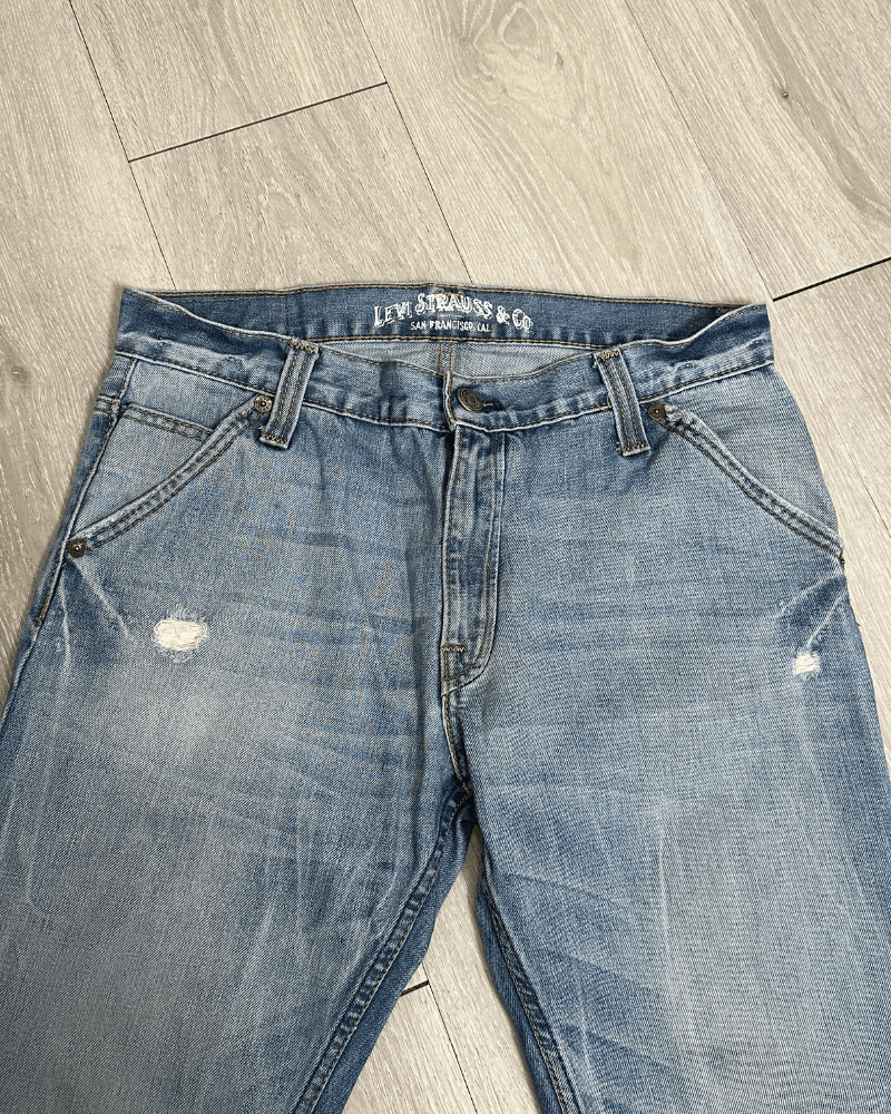 Levi's Vintage Levi's 504 Men's Blue Denim Jeans - Size 33x27 Size US 33 - 6 Thumbnail