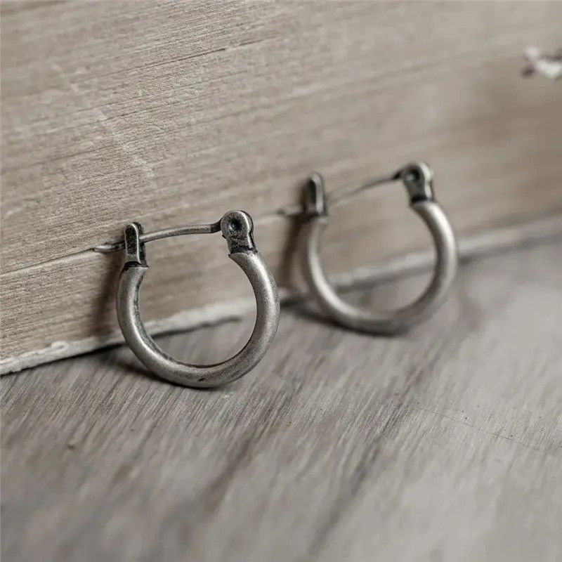 Jewelry Circle Hoop Earrings Ear Jewelry Gift Size ONE SIZE - 4 Thumbnail