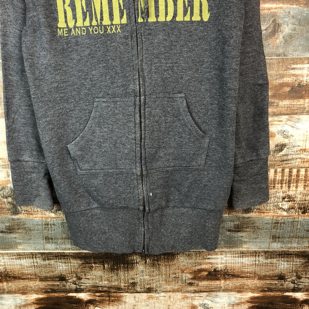 Japanese Brand Colza The World Remember Grey Hoodie #A2028 Size M / US 6-8 / IT 42-44 - 6 Thumbnail