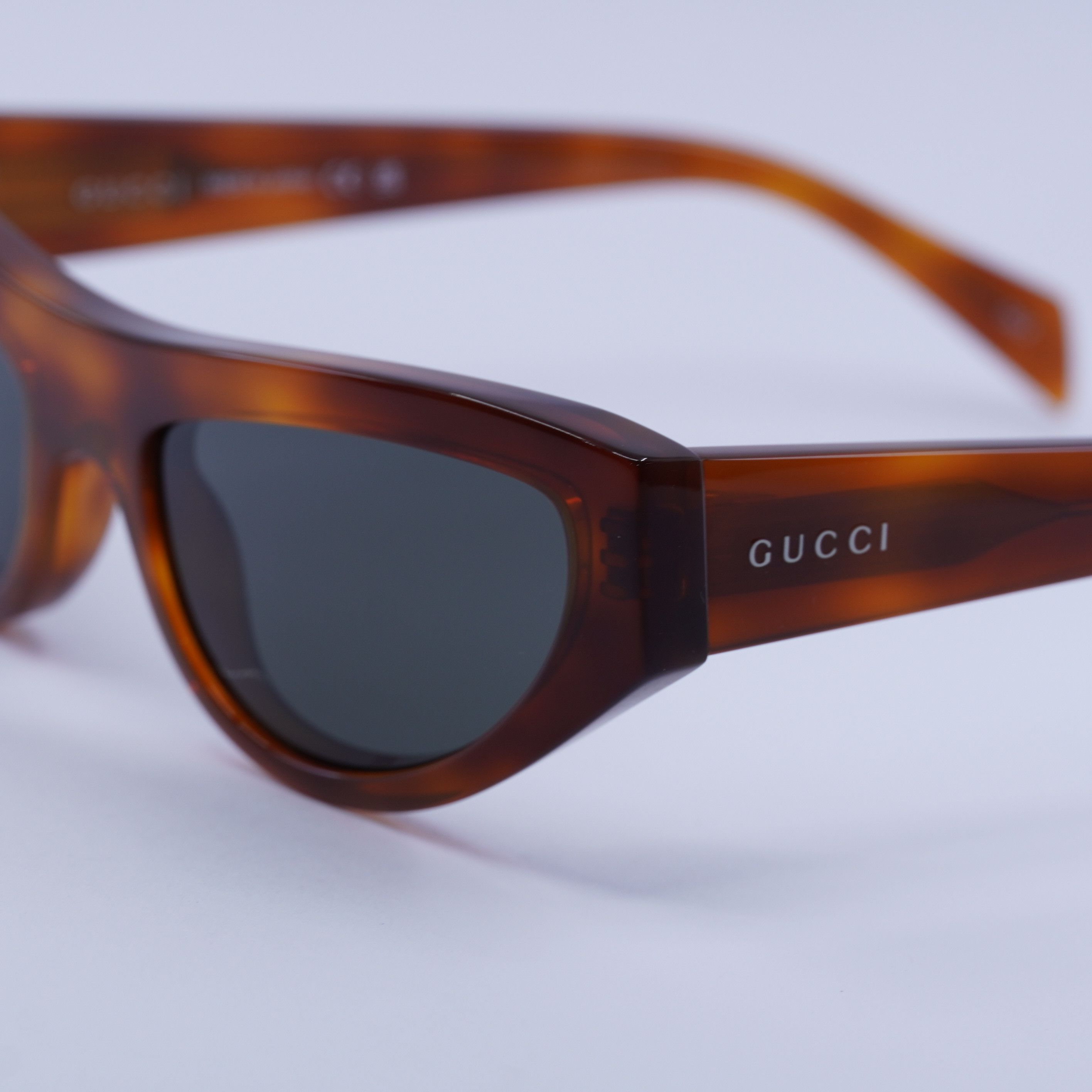 Gucci Gucci GG1919S 004 Sunglasses Havana Cat Eye Frame Size ONE SIZE - 8 Thumbnail