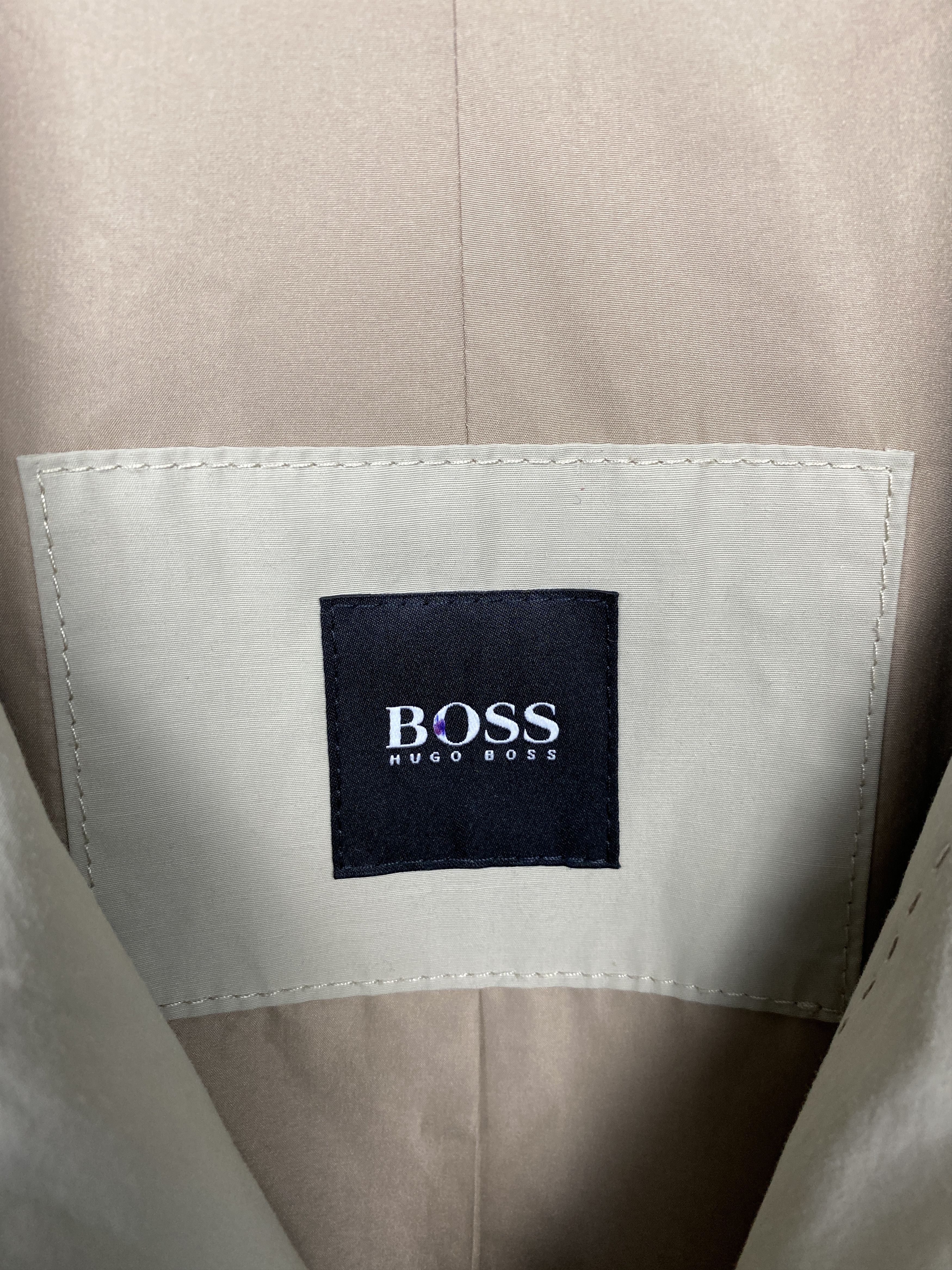 Hugo Boss × Vintage Hugo Boss Vintage Mens Nylon Trench Coat Jacket Size US L / EU 52-54 / 3 - 3 Thumbnail