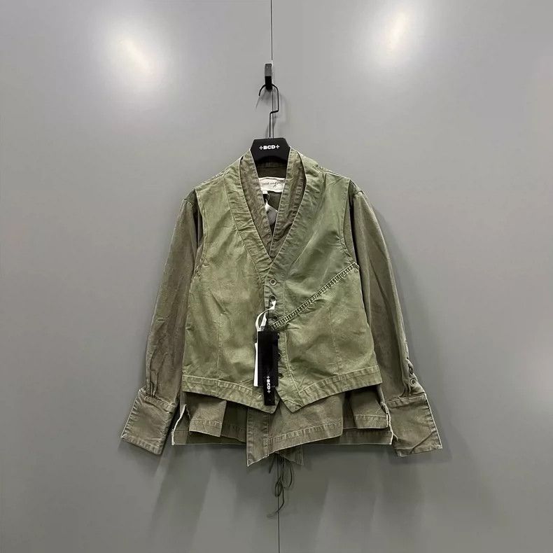 Greg Lauren Greg Lauren Two old and fake military green jackets Size US M / EU 48-50 / 2 - 1 Thumbnail