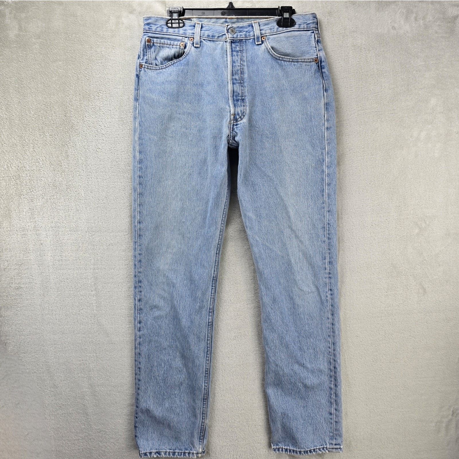 Levi's Vintage Levis 501 Women Jeans 33X34 (Fits 32x32) Blue 90s Size 32" / US 10 / IT 46 - 1 Thumbnail