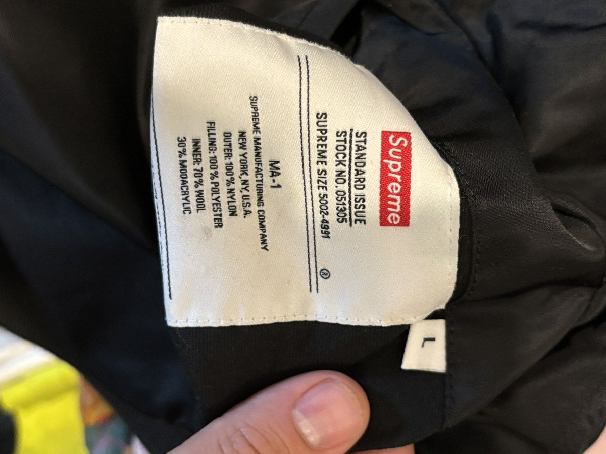 Supreme Supreme Reversible MA-1 Faux Fur Reversible Black Size US L / EU 52-54 / 3 - 7 Thumbnail