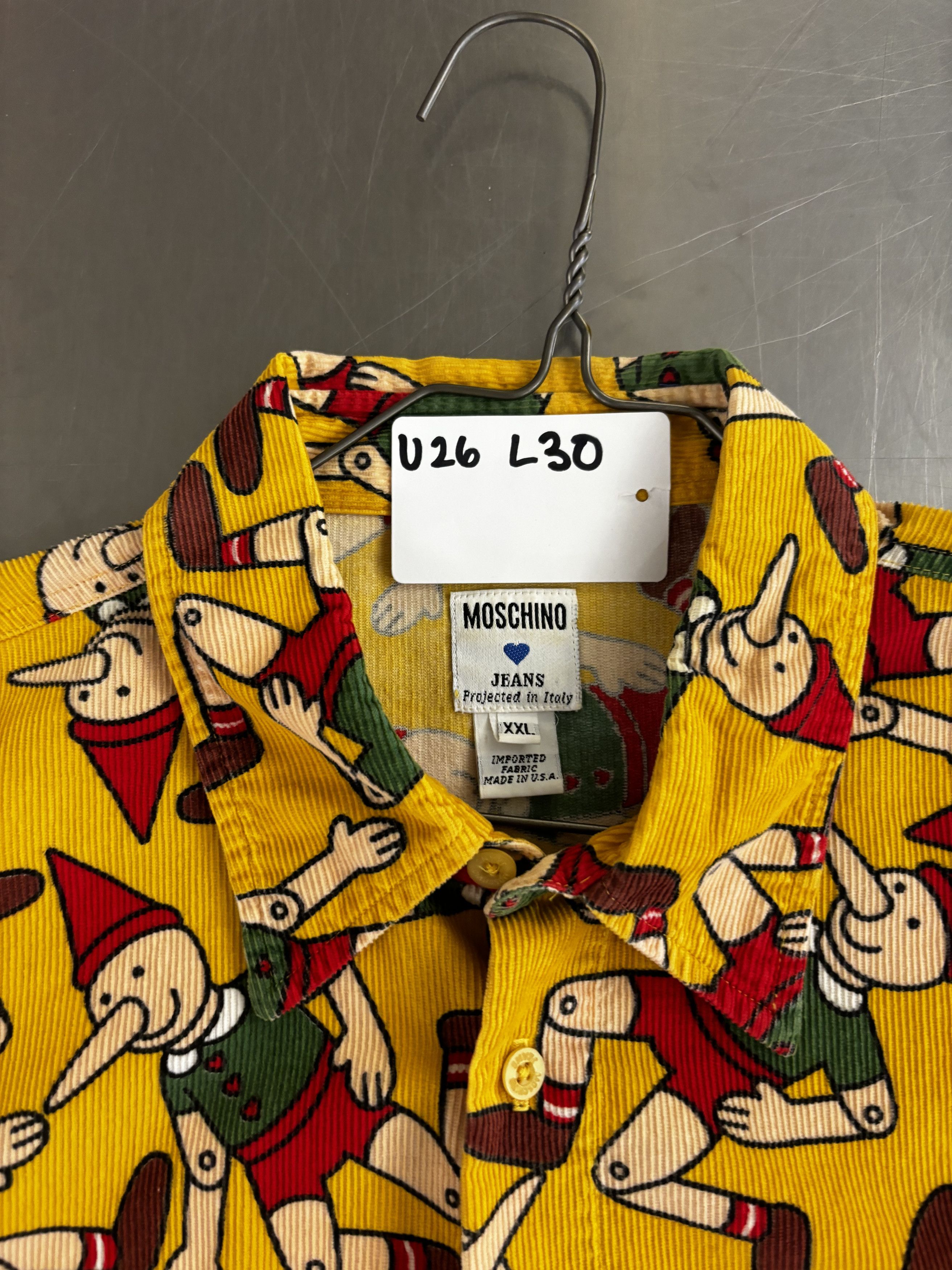 Moschino MOSCHINO VINTAGE PINOCCHIO CORDUROY SHIRT Size US XXL / EU 58 / 5 - 5 Thumbnail