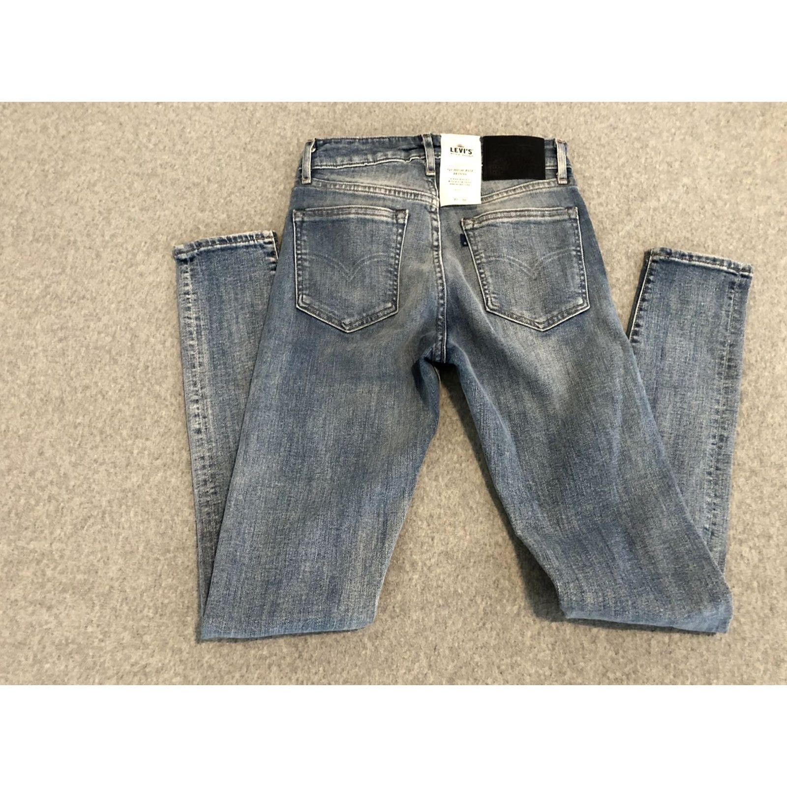 Levi's Levi's Made & Crafted 721 High Rise Skinny Denim Jeans Womens 25x30 Blue Size 42" / US 20 - 7 Thumbnail