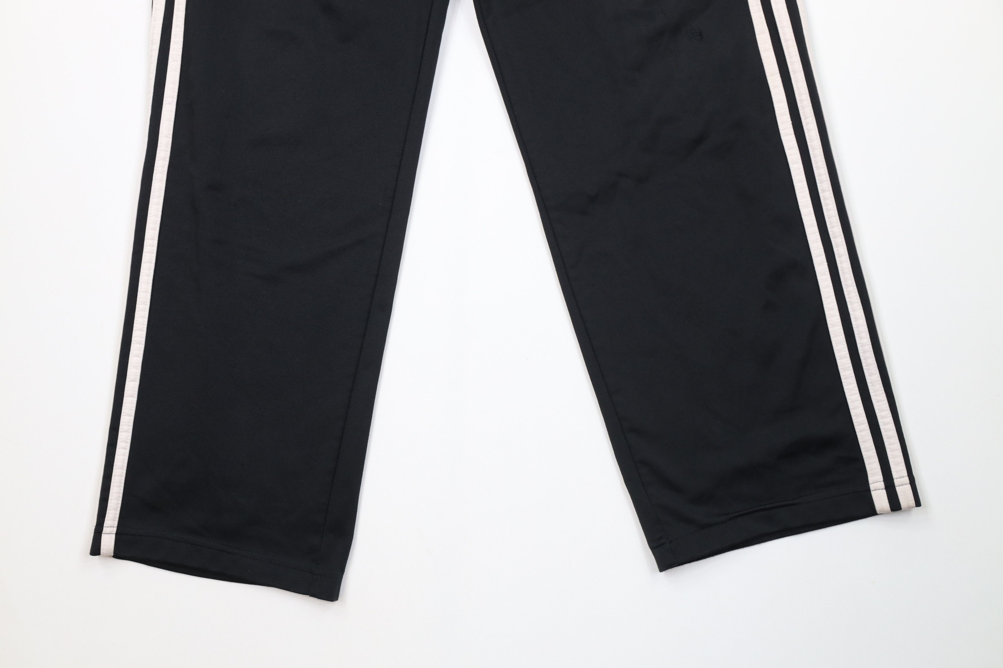 Adidas Vintage Y2K Adidas Striped Wide Leg Sweatpants Pants Black Size US 32 / EU 48 - 4 Thumbnail
