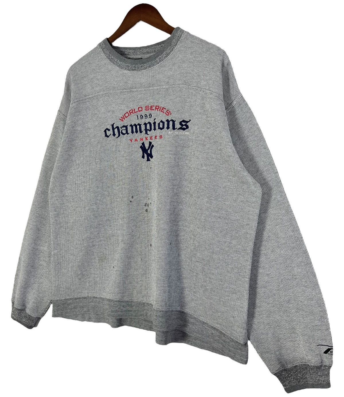 MLB 90s Vintage NY Yankees World Series Champions 1999 Crew Neck Size US XL / EU 56 / 4 - 3 Thumbnail