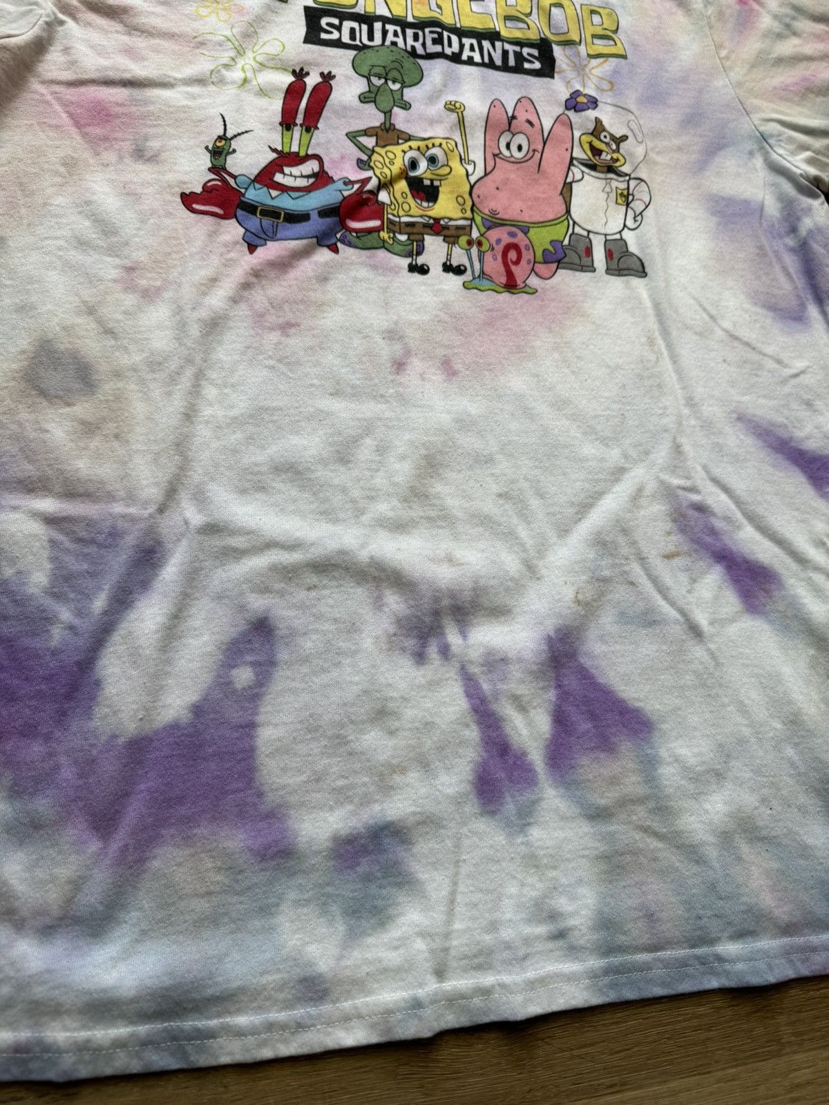 Nickelodeon Ice Dye Trippy Summer SpongeBob and Friends Tie Dye Tee Size US XL / EU 56 / 4 - 11 Thumbnail