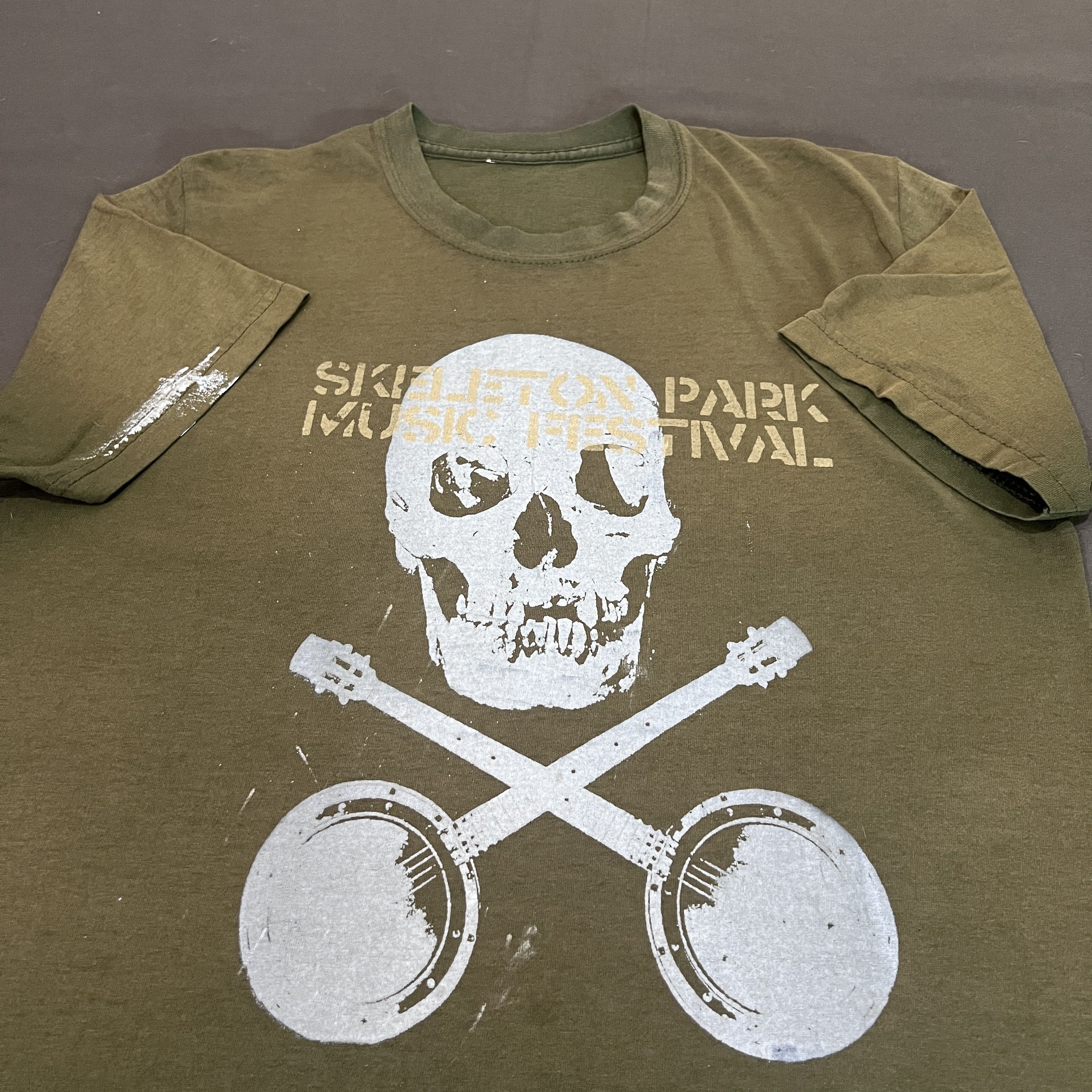 Grateful Dead × Vintage Vintage Skeleton Park Music Festival Promo Tee Faded Size US M / EU 48-50 / 2 - 1 Thumbnail