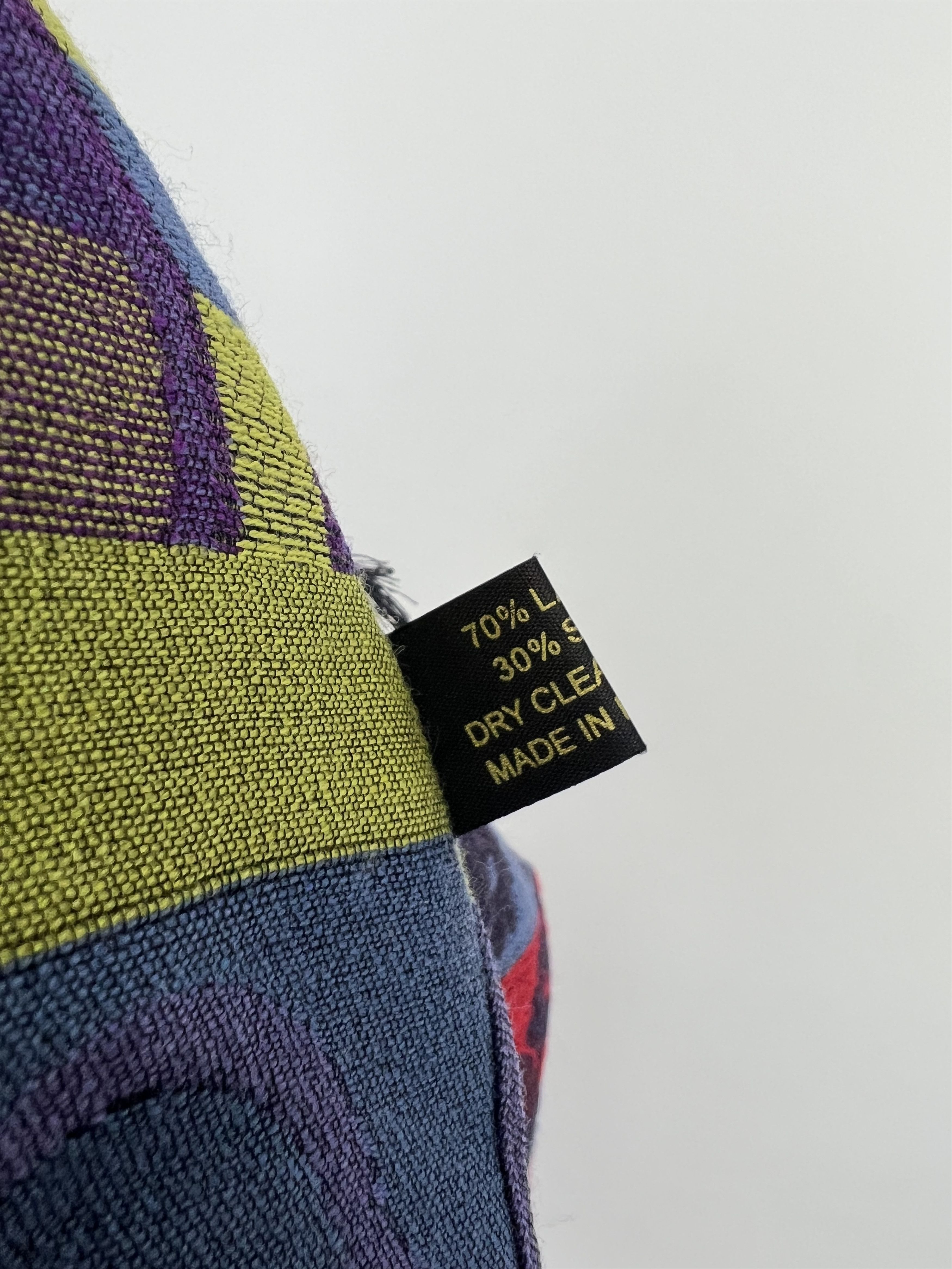 Guy Laroche Guy Laroche Multicolor Wool Silk Scarf 194x68cm Size ONE SIZE - 6 Thumbnail