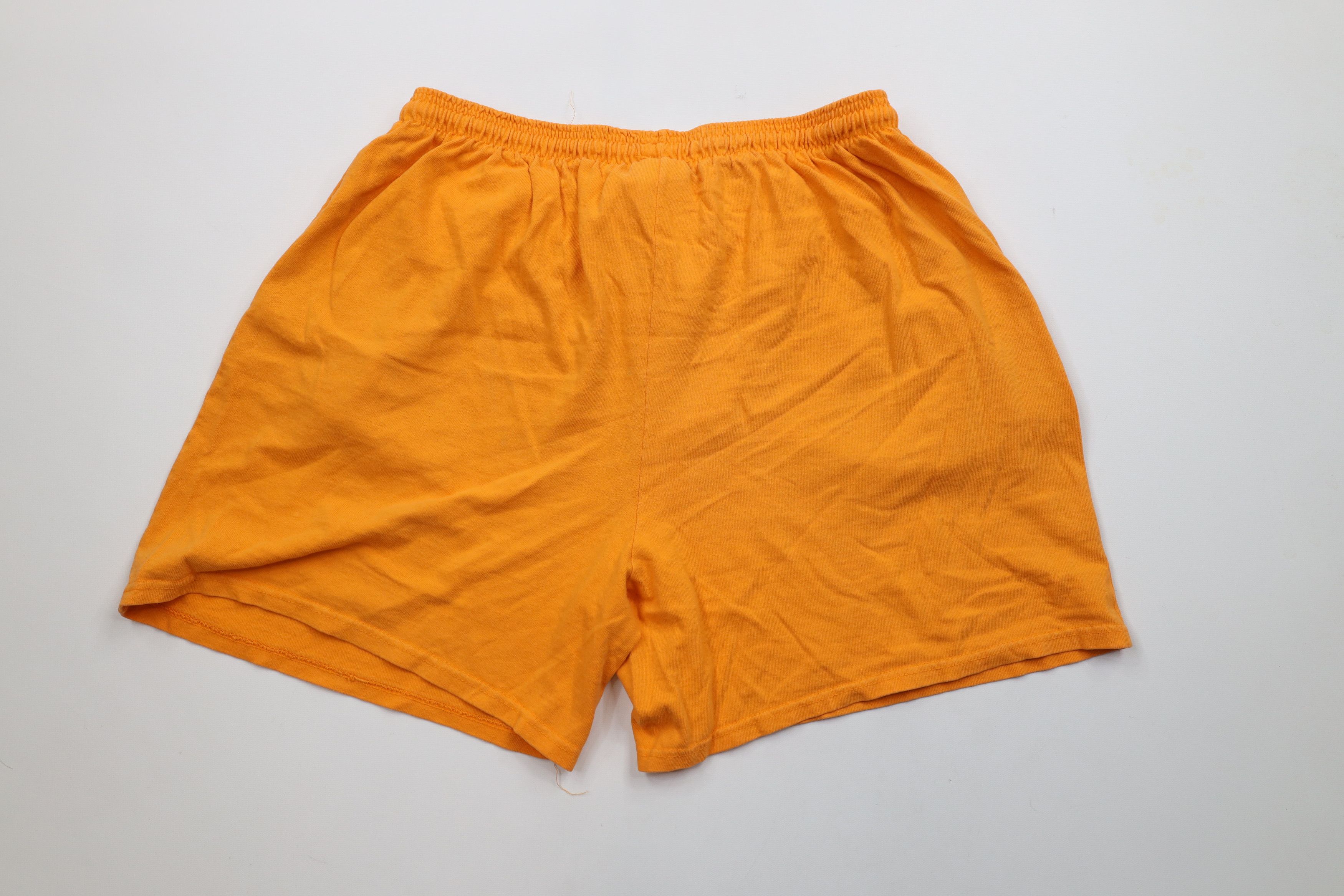 Vintage Vintage 90s Streetwear Cotton Above Knee Shorts Orange USA Size US 34 / EU 50 - 10 Thumbnail