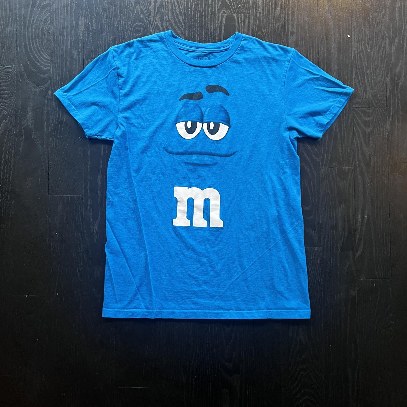 Vintage M&M Blue Tee Shirt Size US M / EU 48-50 / 2 - 1 Thumbnail