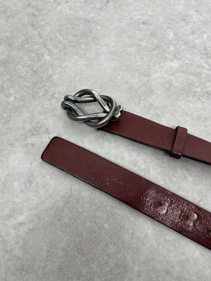 Gucci 2000s Gucci Signature Brown Leather Belt Size ONE SIZE - 4 Thumbnail
