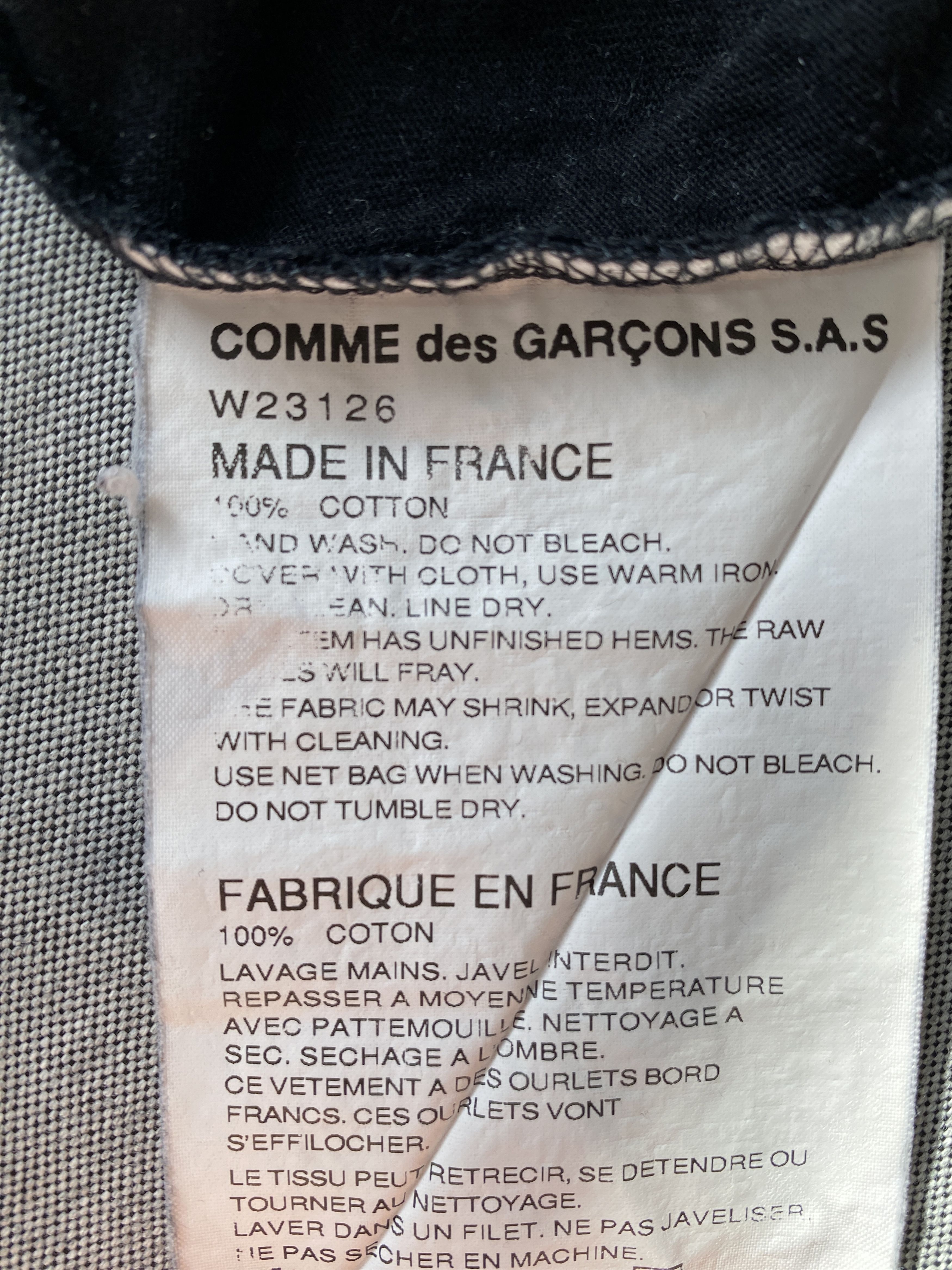 Comme des Garcons SHIRT Comme des Garçons Deconstructed Tshirt Size US L / EU 52-54 / 3 - 6 Thumbnail
