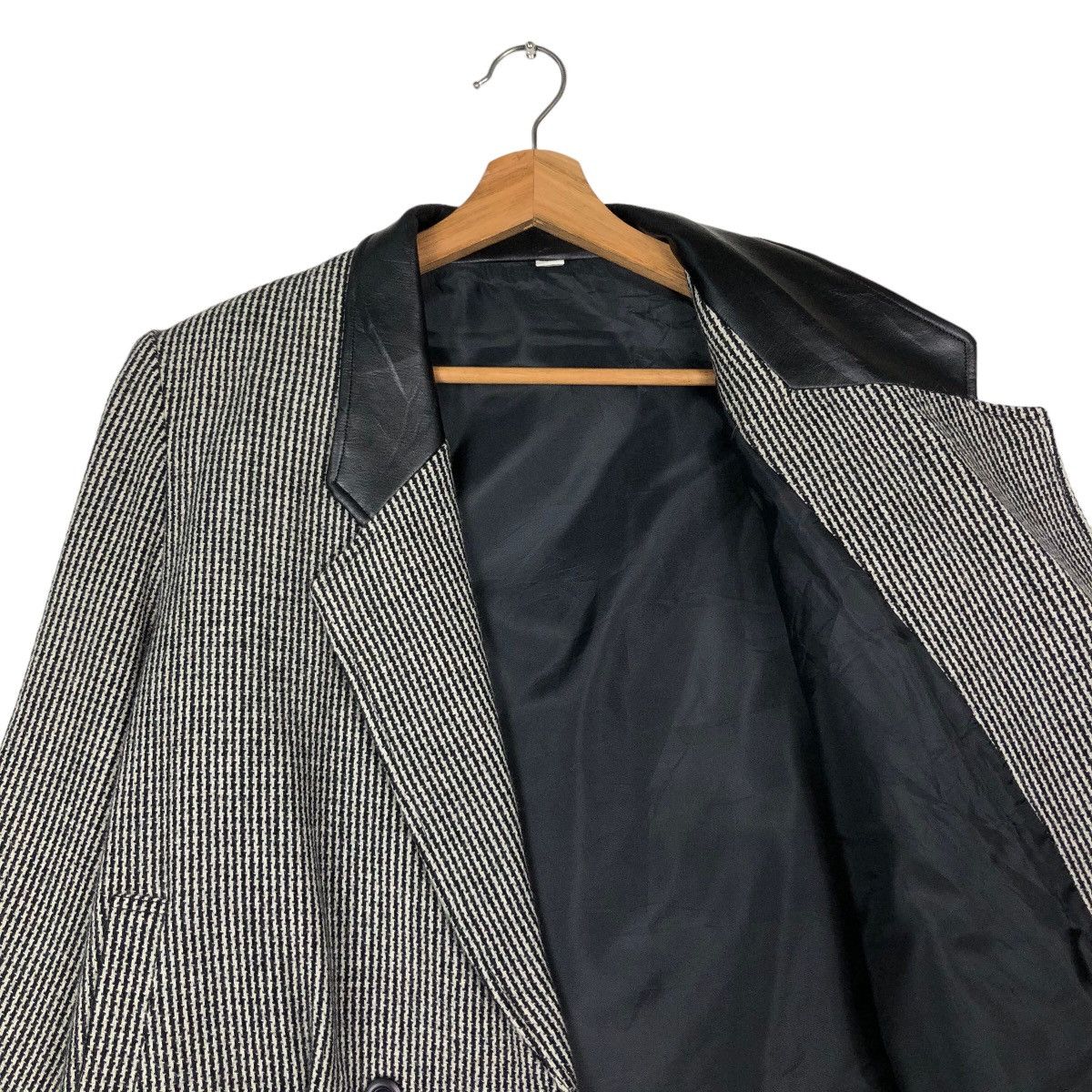 Japanese Brand 🔥Vintage Wool Jacket Bomber Herringbone Issey Miyake Japan Size US M / EU 48-50 / 2 - 12 Thumbnail