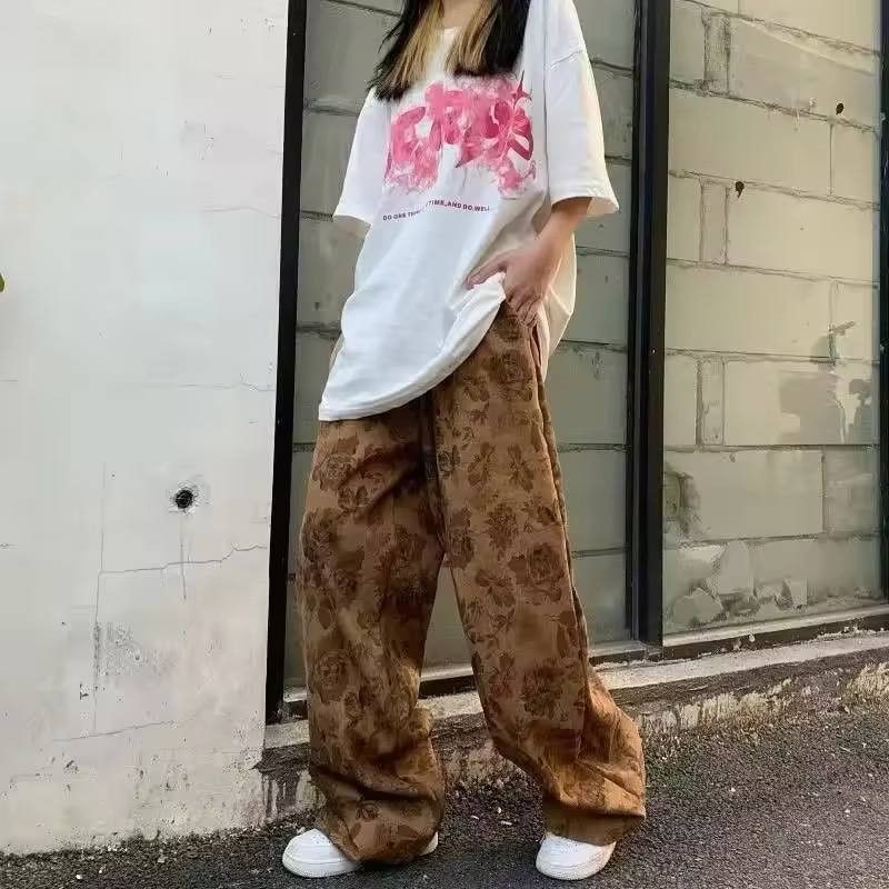 Japanese Brand × Vintage casual, very comfortable wide leg pants Size 35" - 6 Thumbnail