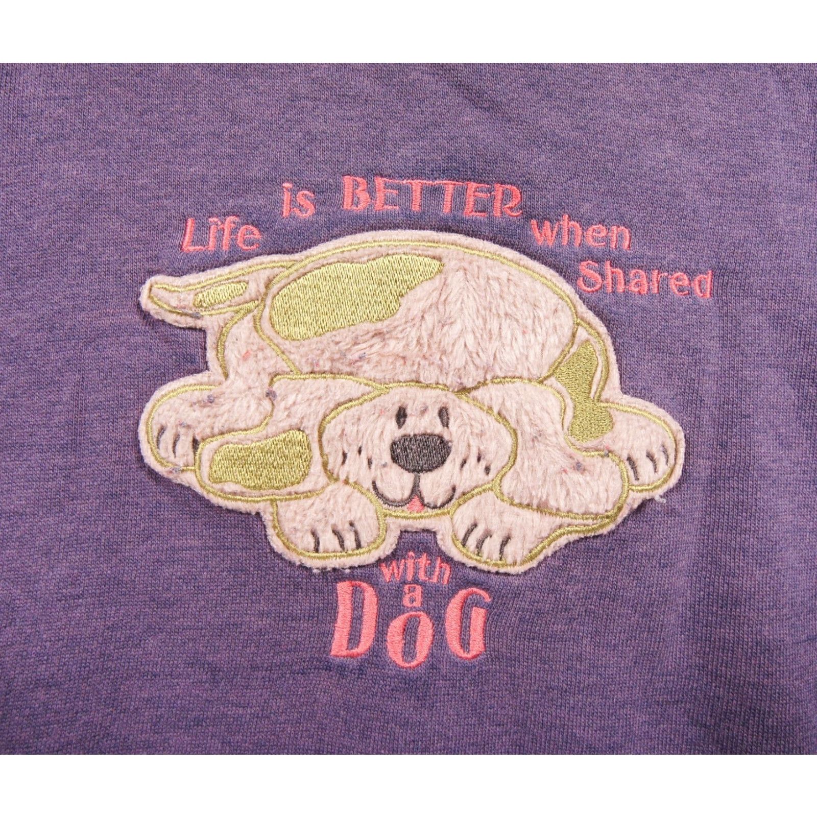 Vintage VINTAGE McEnergy Sweatshirt Medium Petite Purple Crewneck 90s Dog Womens Size M / US 6-8 / IT 42-44 - 2 Thumbnail