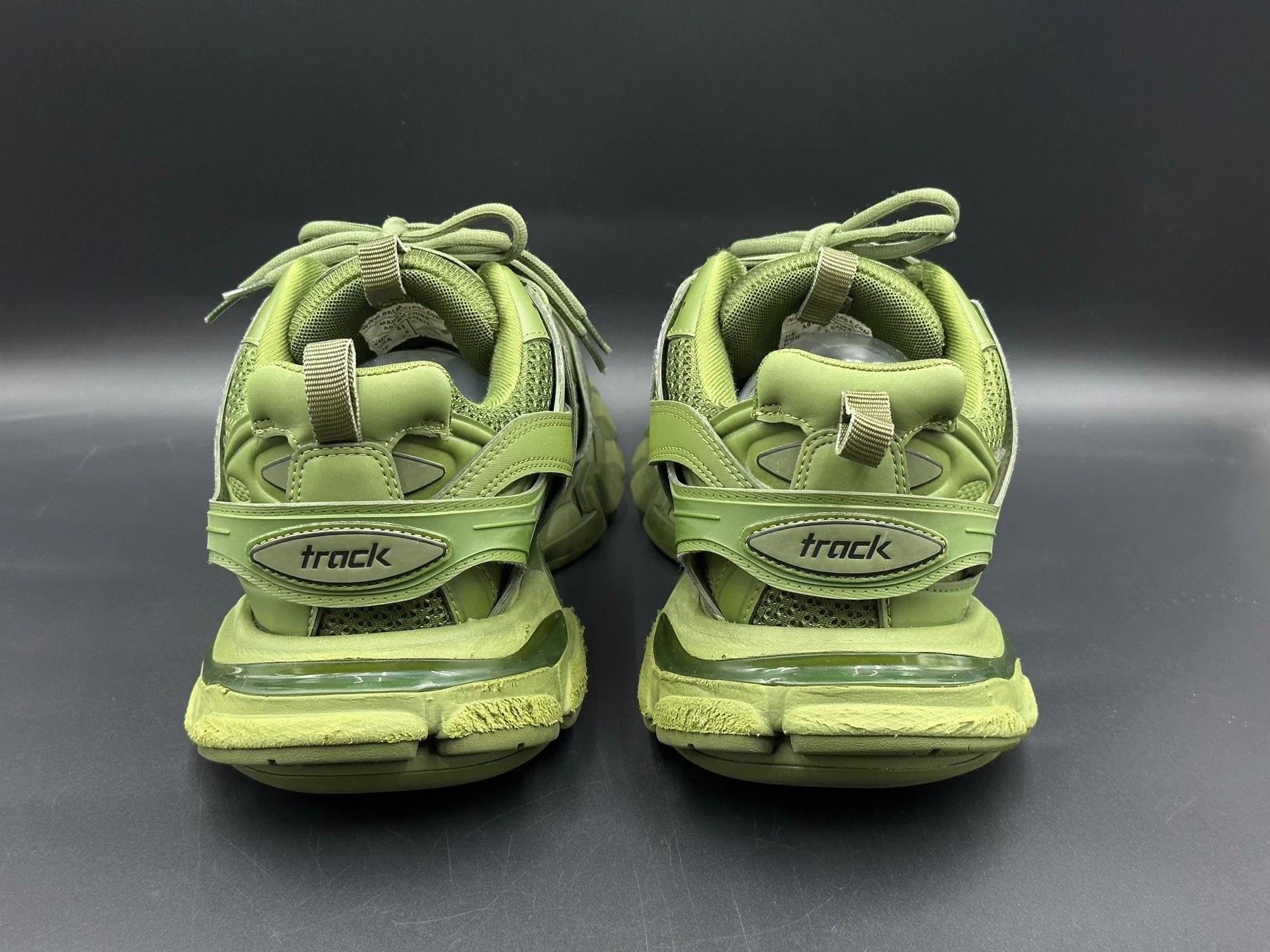 Balenciaga Balenciaga Men's Green Track 1.0 Round Toe Low-Top Dad Shoes Size US 8 / EU 41 - 5 Thumbnail