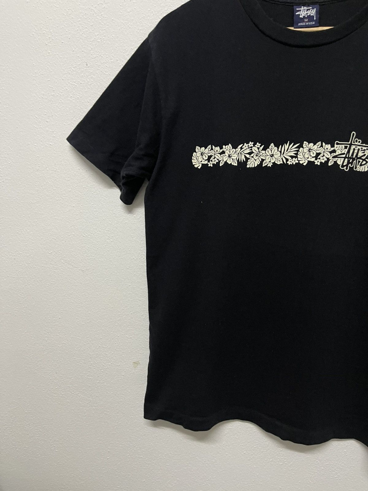 Stussy RARE VINTAGE 90s STUSSY FLORAL TSHIRT SINGLE STITCH Size US M / EU 48-50 / 2 - 4 Thumbnail