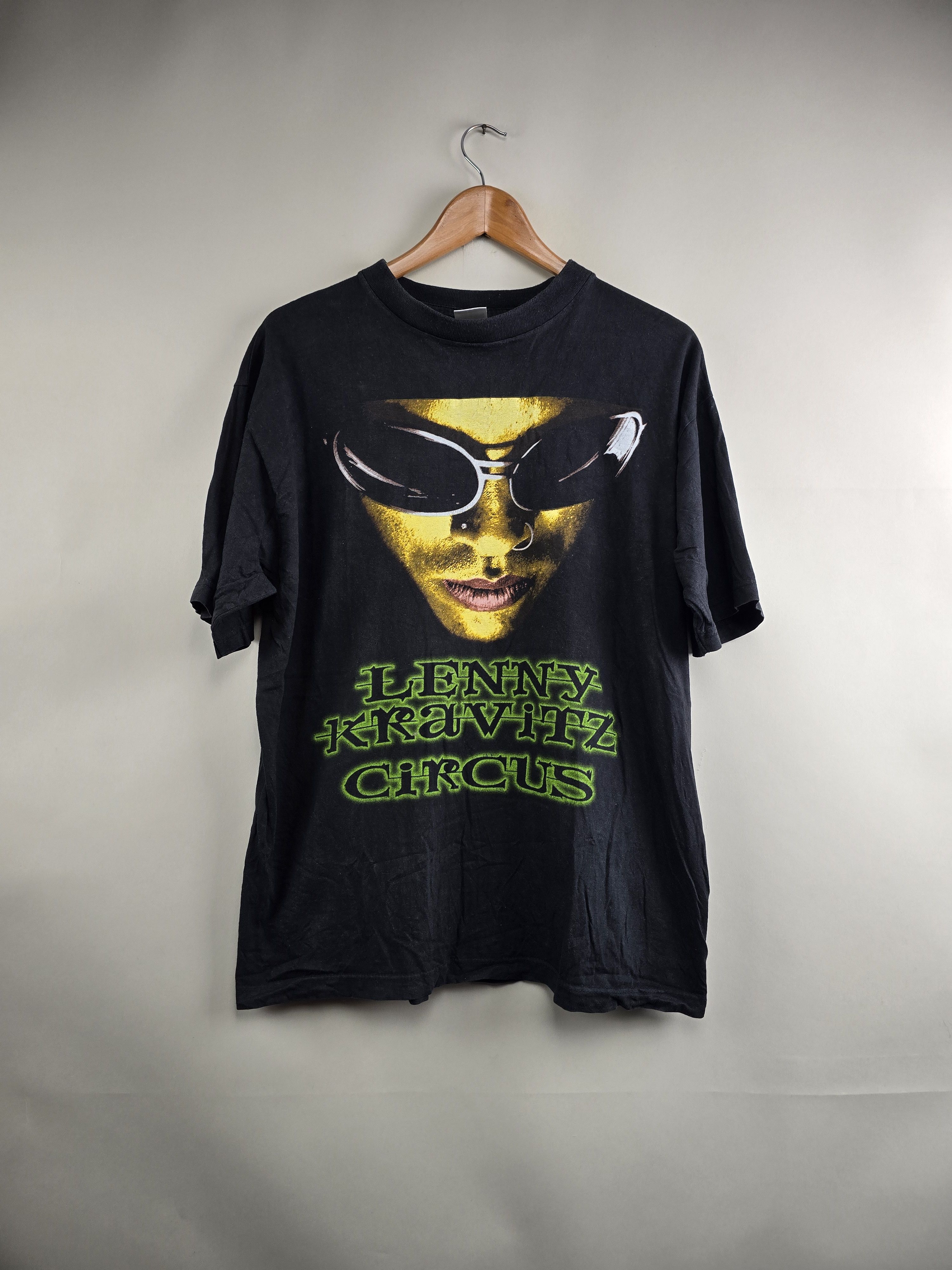 Band Tees × Vintage 1996 Lenny Kravitz Circus XL 22.5" 28" Size US XL / EU 56 / 4 - 1 Thumbnail