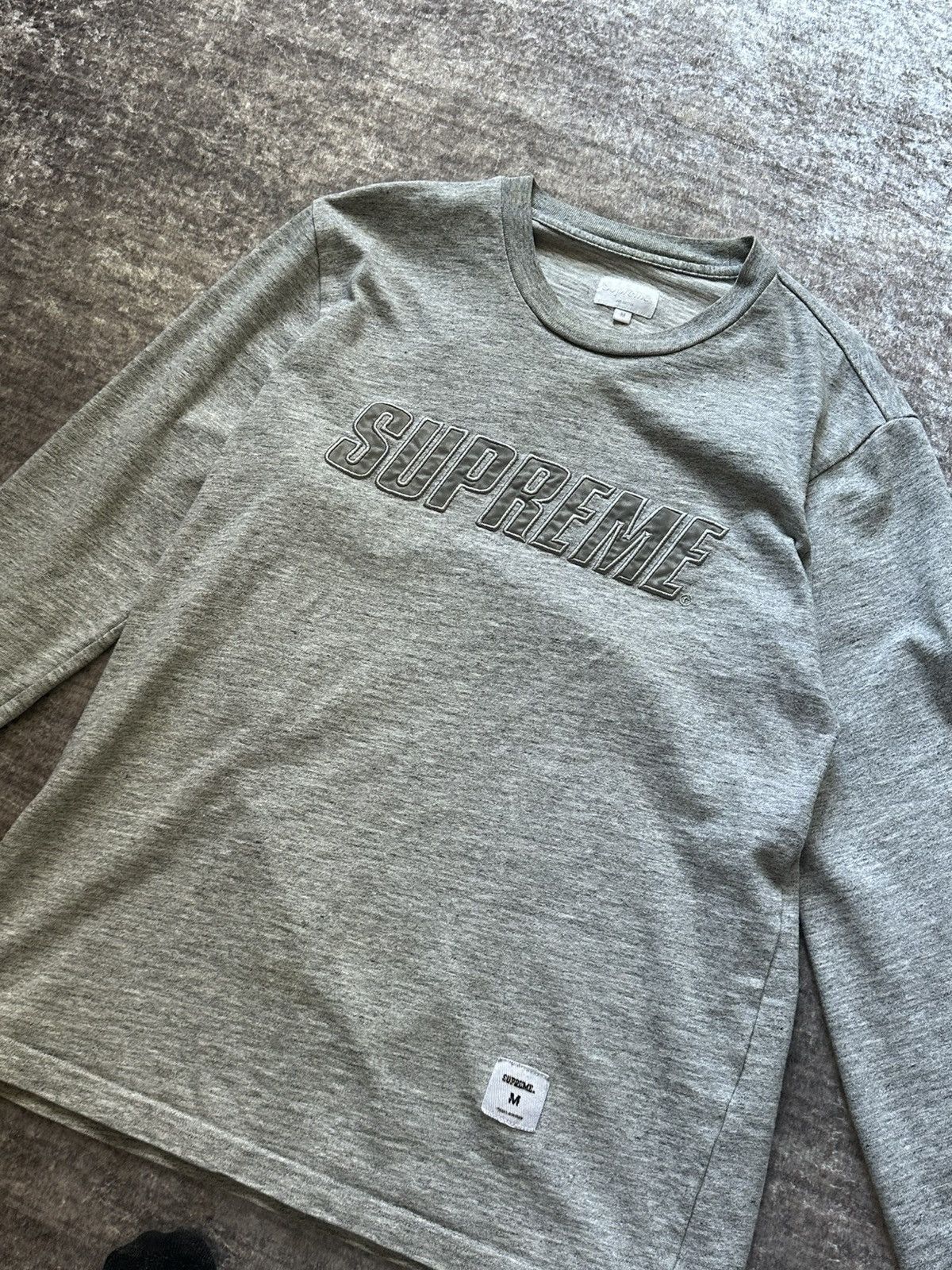 Supreme Supreme Reflective Logo Longsleeve - M Size US M / EU 48-50 / 2 - 2 Thumbnail
