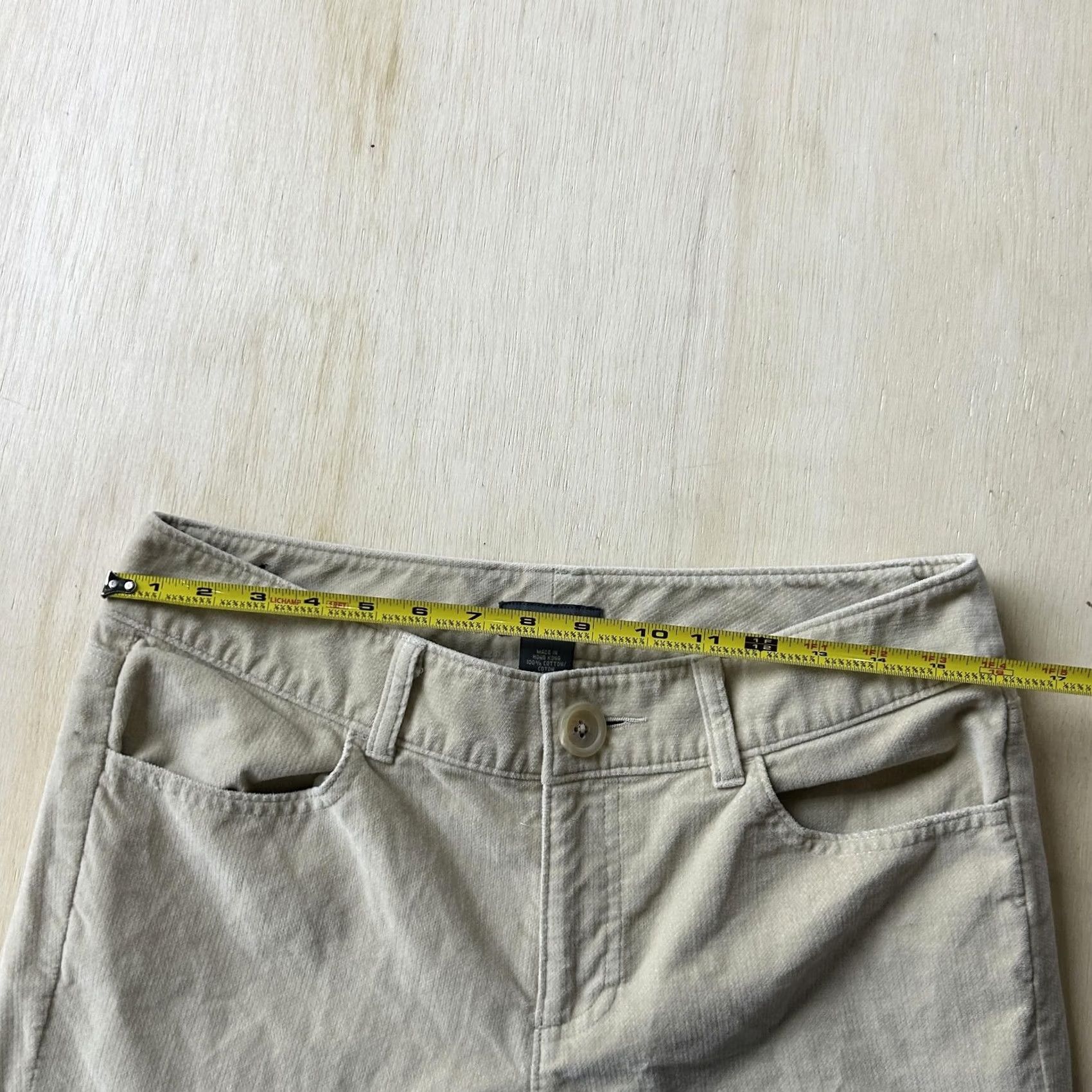 Banana Republic Banana Republic Pants Womens 10 Beige Corduroy Khakis Regular Casual Pockets Size 32" / US 10 / IT 46 - 4 Thumbnail