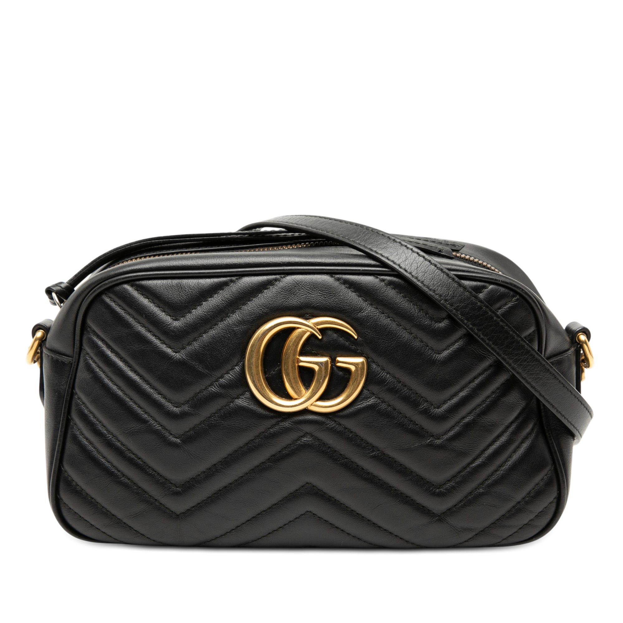 Gucci Small GG Marmont Matelasse Leather Crossbody Size ONE SIZE - 1 Thumbnail