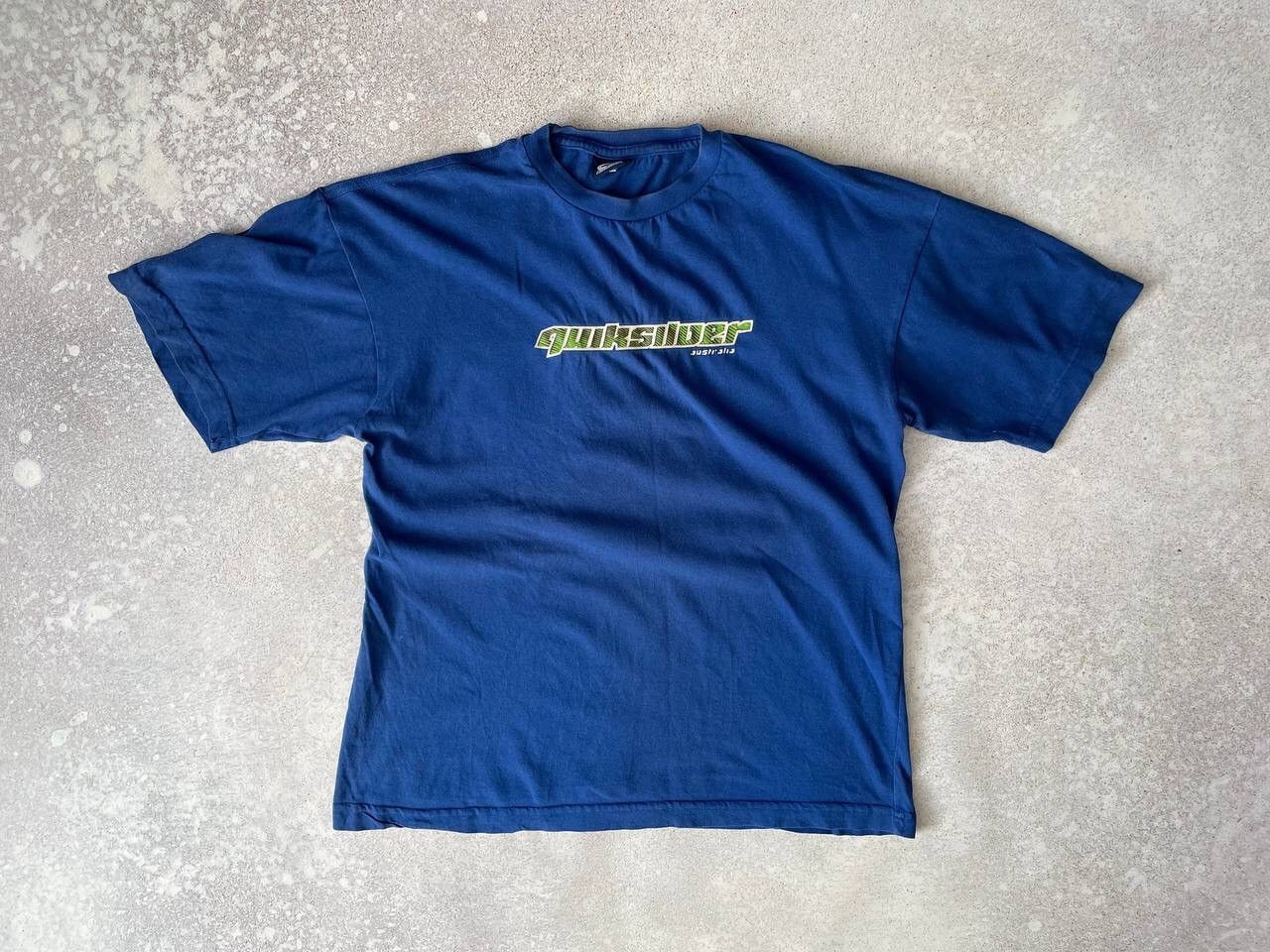 Quicksilver × Quiksilver Vintage 90s Quiksilver Australia Double Graphic Logo T-shirt Size US M / EU 48-50 / 2 - 3 Thumbnail