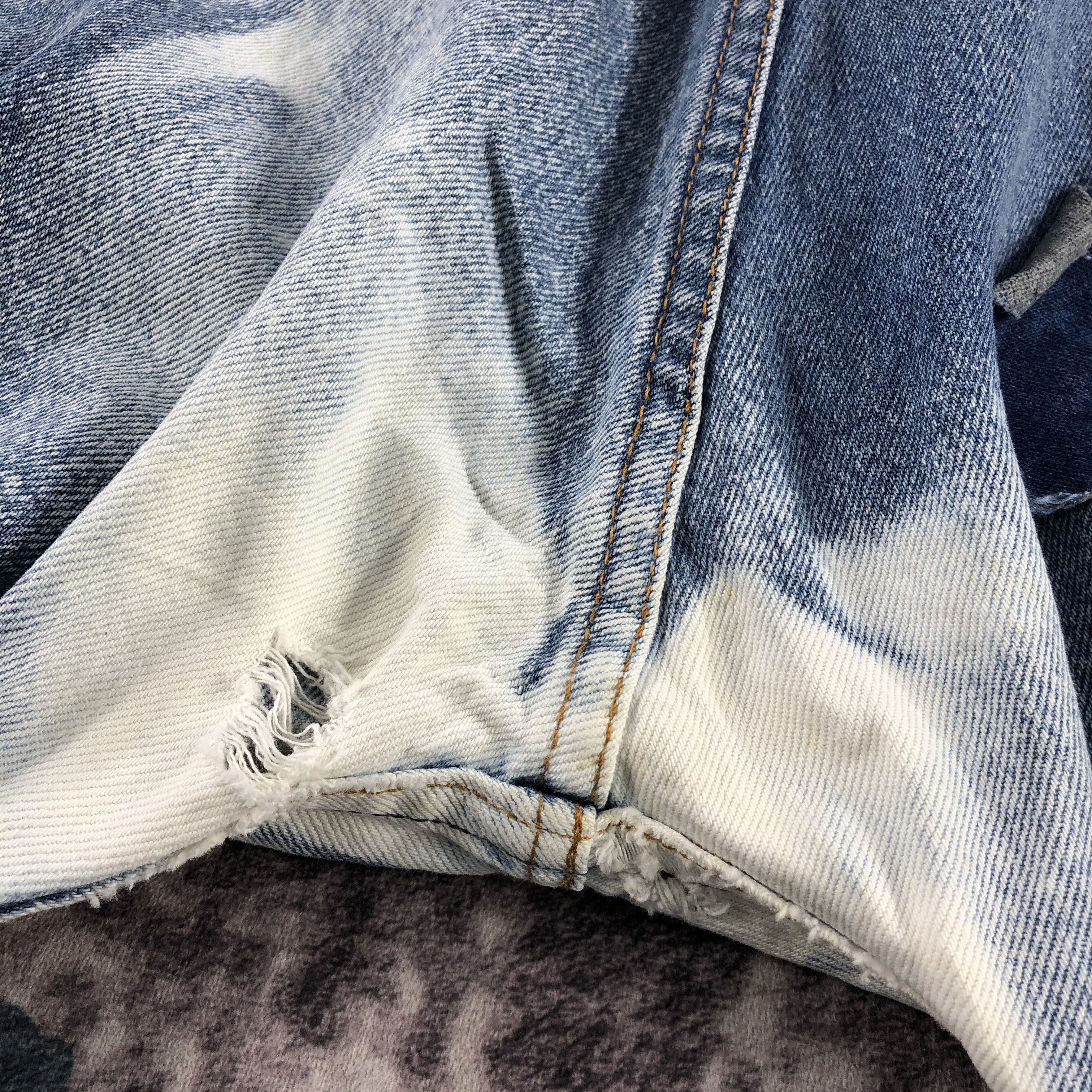Levi's × Vintage 80s Vintage Bleached Levis 501 Jeans-JM3034 Size US 35 - 7 Thumbnail